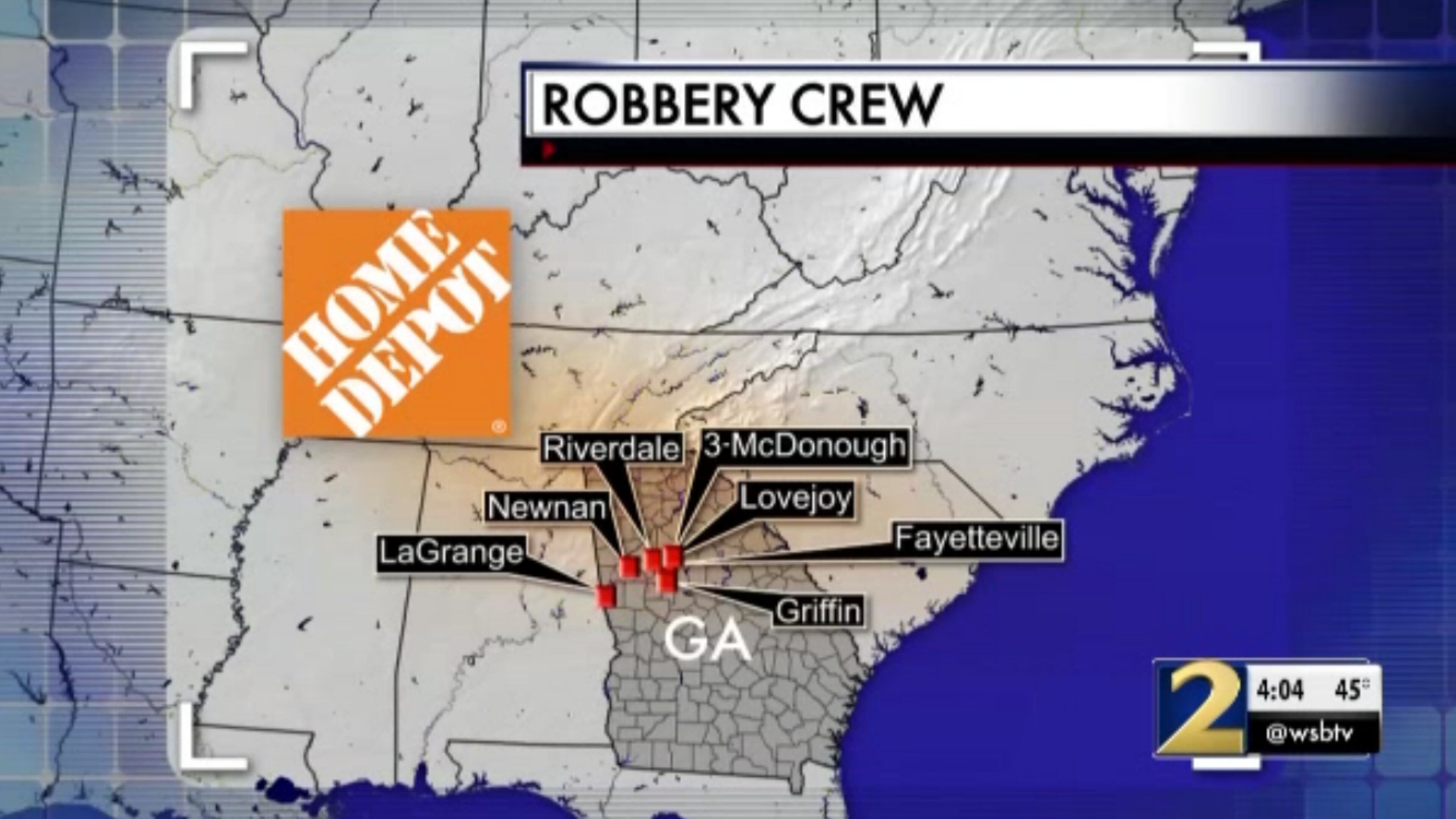 The man and woman have robbed seven different Home Depots in the south metro Atlanta area, police said.
