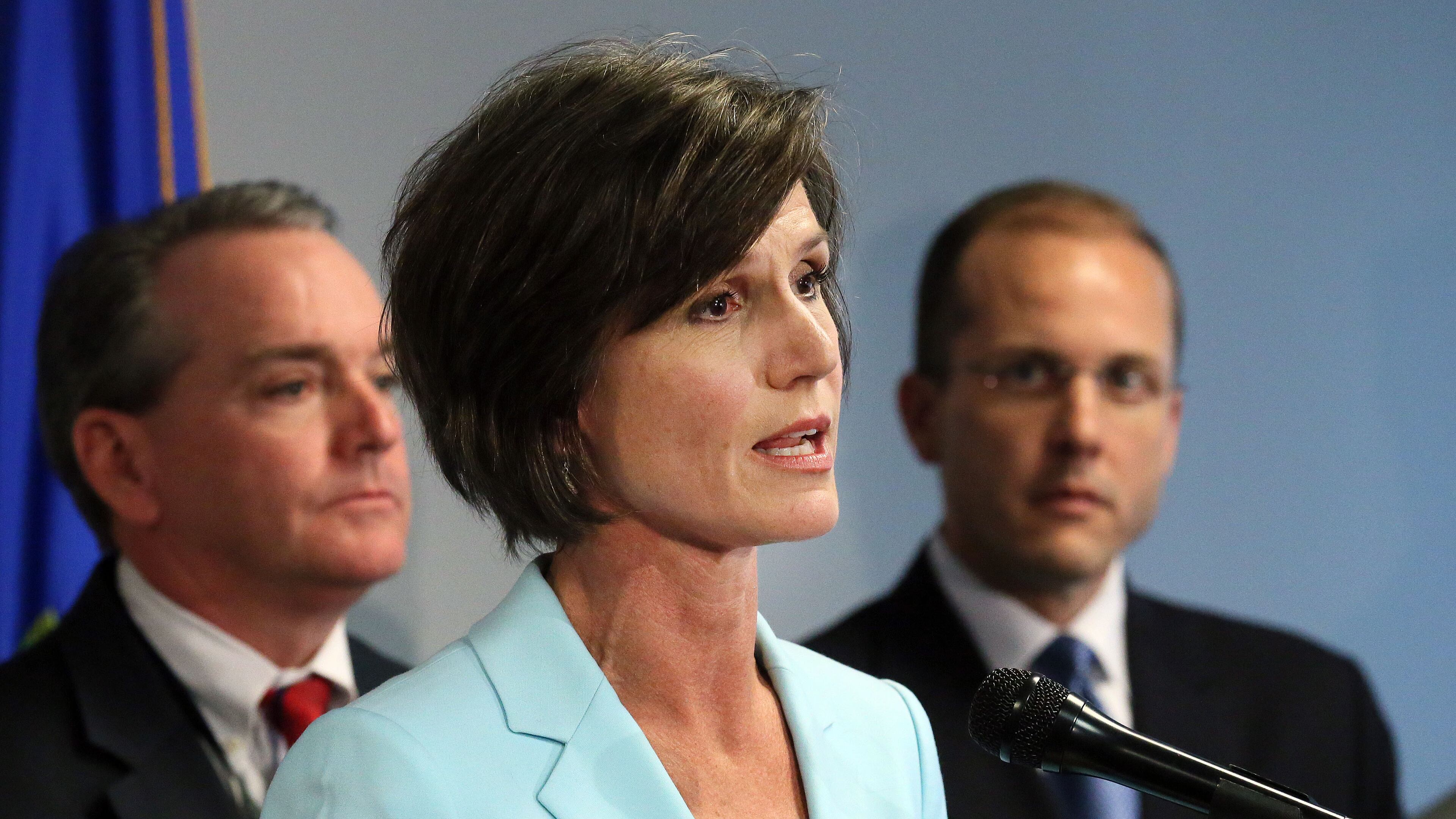 U.S. Attorney Sally Yates (center) at a news conference on May 16, 2013.