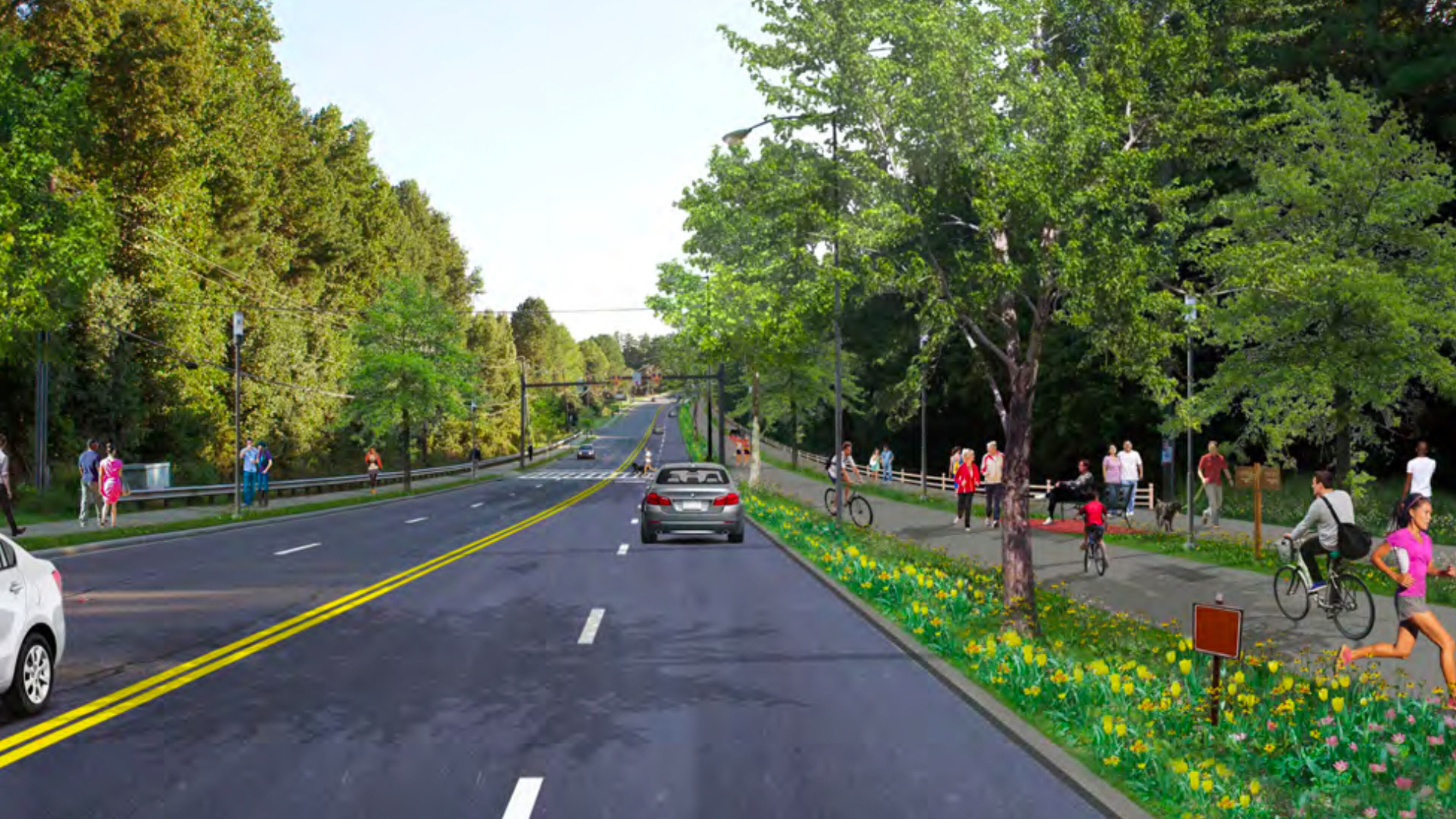 Duluth has approved funds needed to design the 1.5 mile Main Street Trail that will connect the current trail ending at Brock Road with the Sugarloaf Marketplace node at Peachtree Industrial Boulevard.