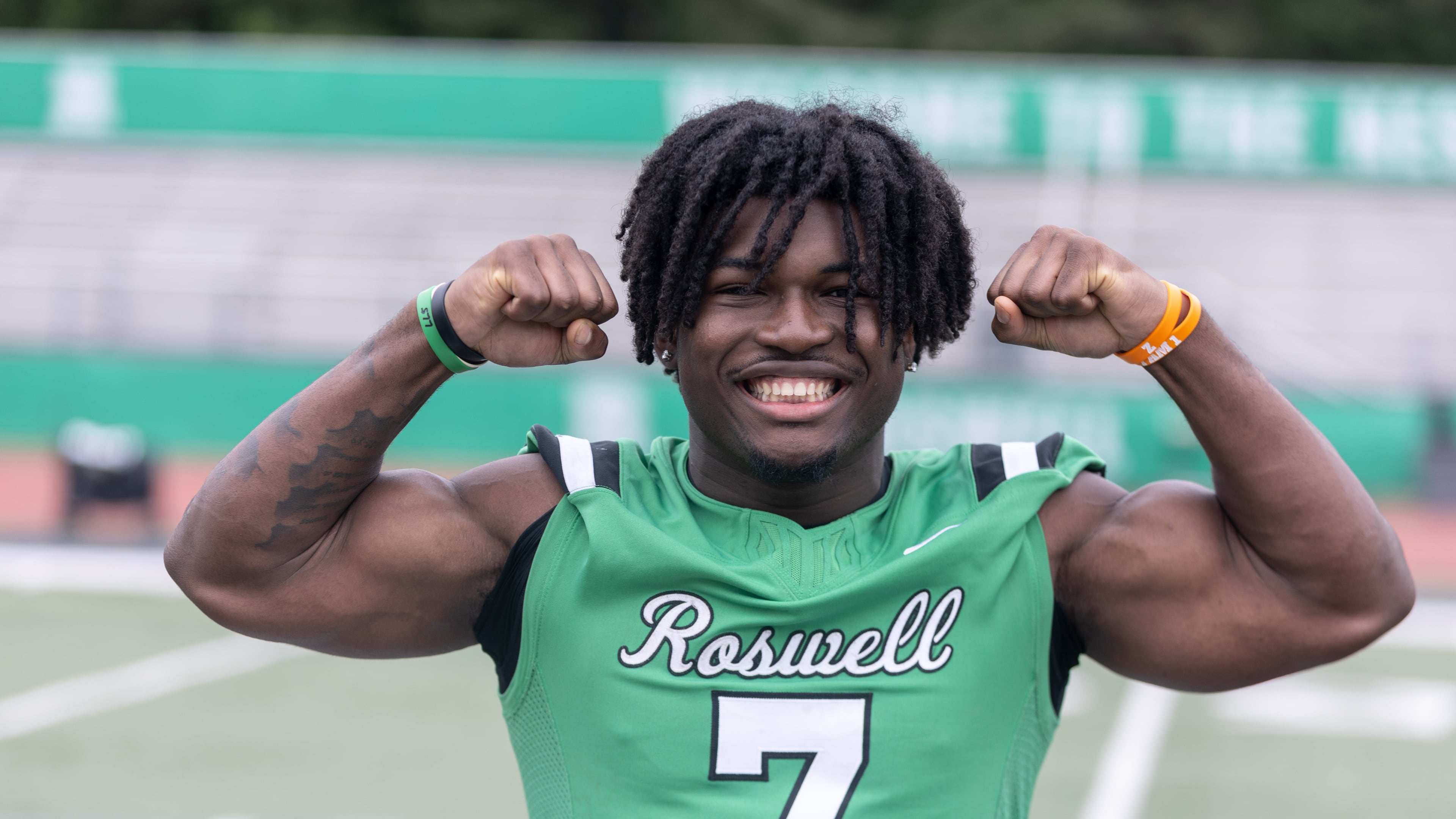Roswell High senior RB Nick Peal grew up a fan of the Georgia Bulldogs. That was his dream, but he only had offers from Gardner-Webb and Delta State at the end of his senior season. Peal, now five months later, just committed to UGA last week. (Jeff Sentell/DawgNation)