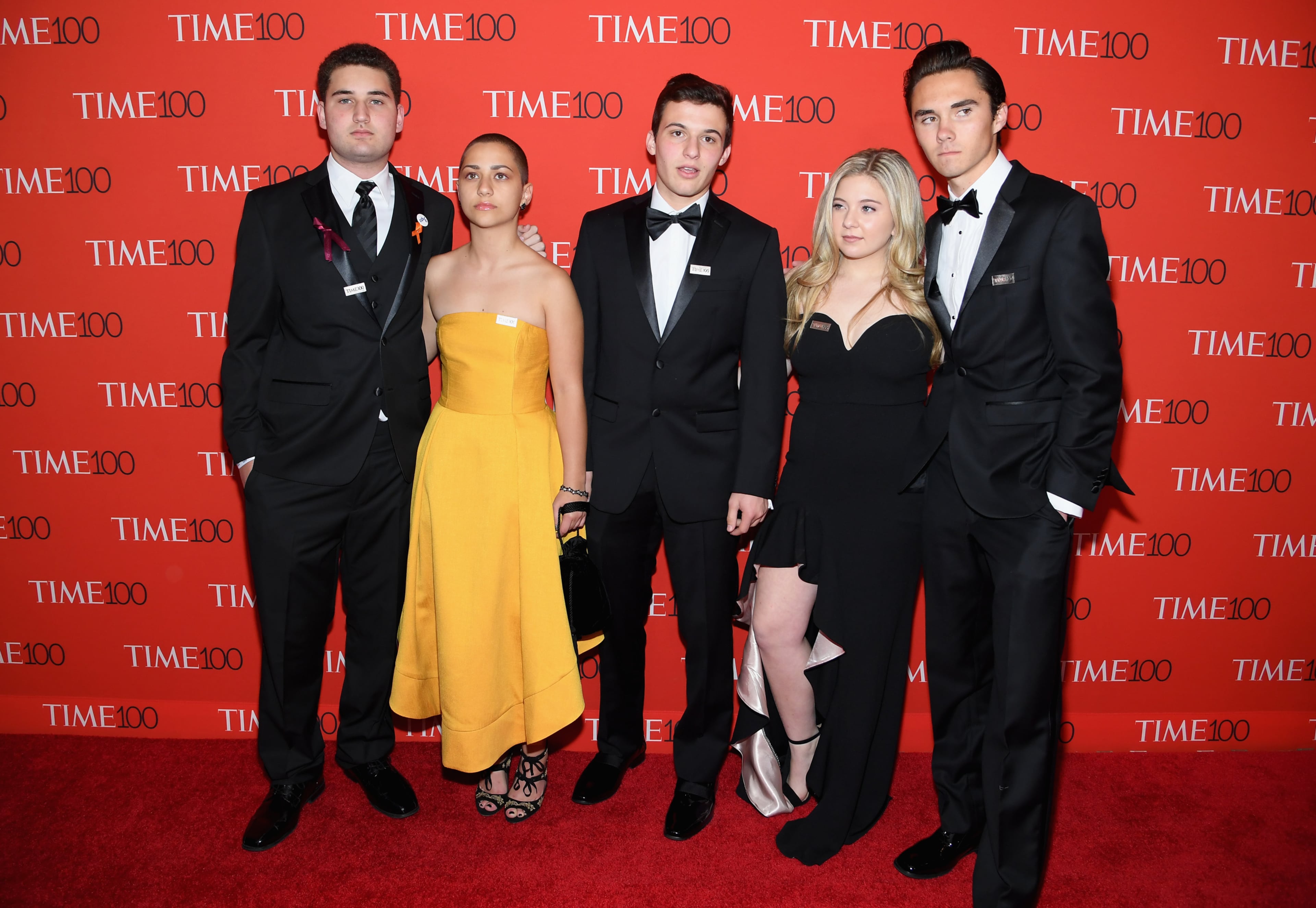 NEW YORK, NY - APRIL 24: Parkland student activists attend the 2018 Time 100 Gala at Jazz at Lincoln Center on April 24, 2018 in New York City. (Photo by Dimitrios Kambouris/Getty Images for Time)