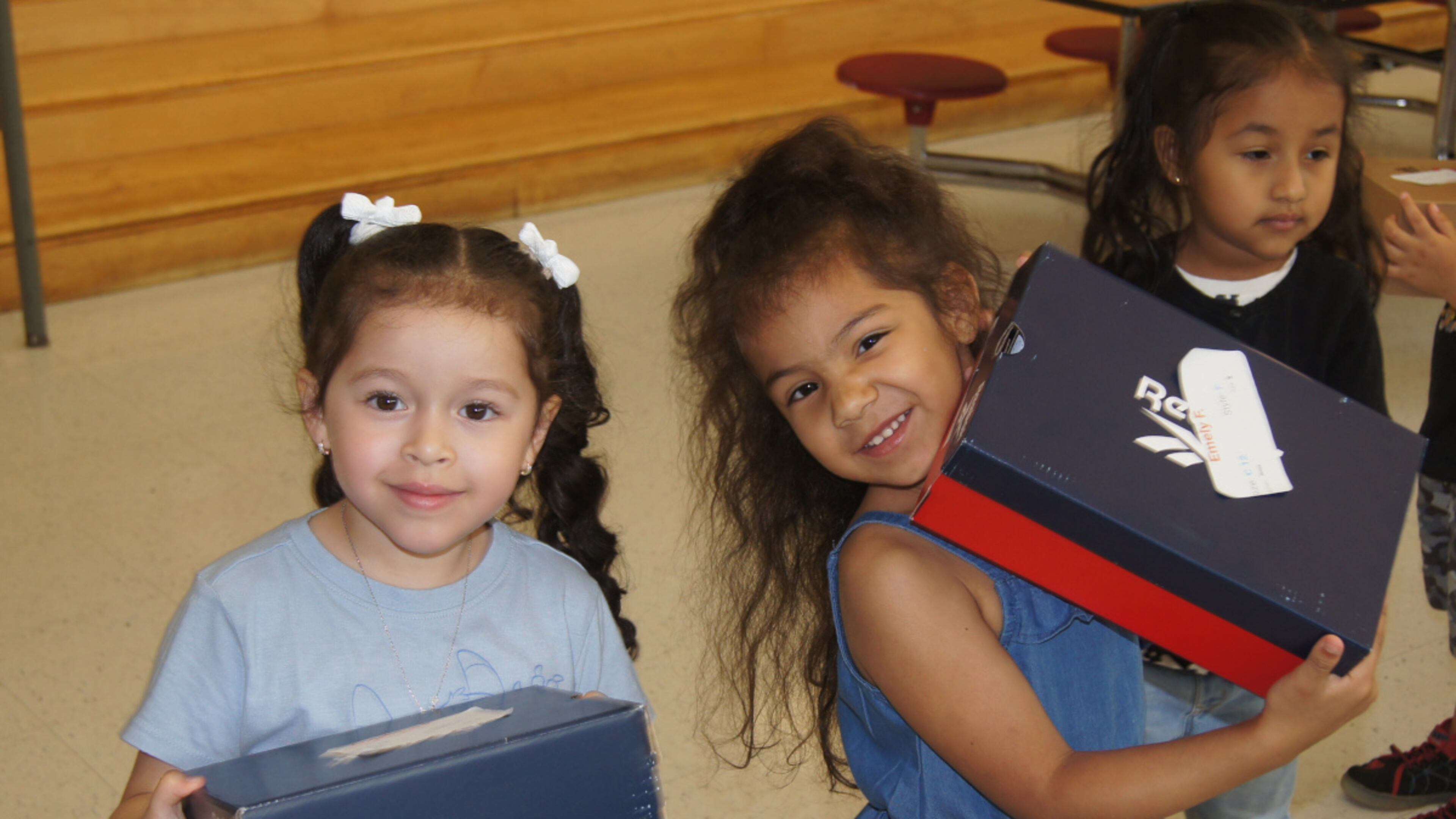 Every Ison Springs Elementary School student will receive a free pair of athletic shoes from a Mount Vernon School student’s charitable efforts. (Photo Courtesy of Bob Pepalis)