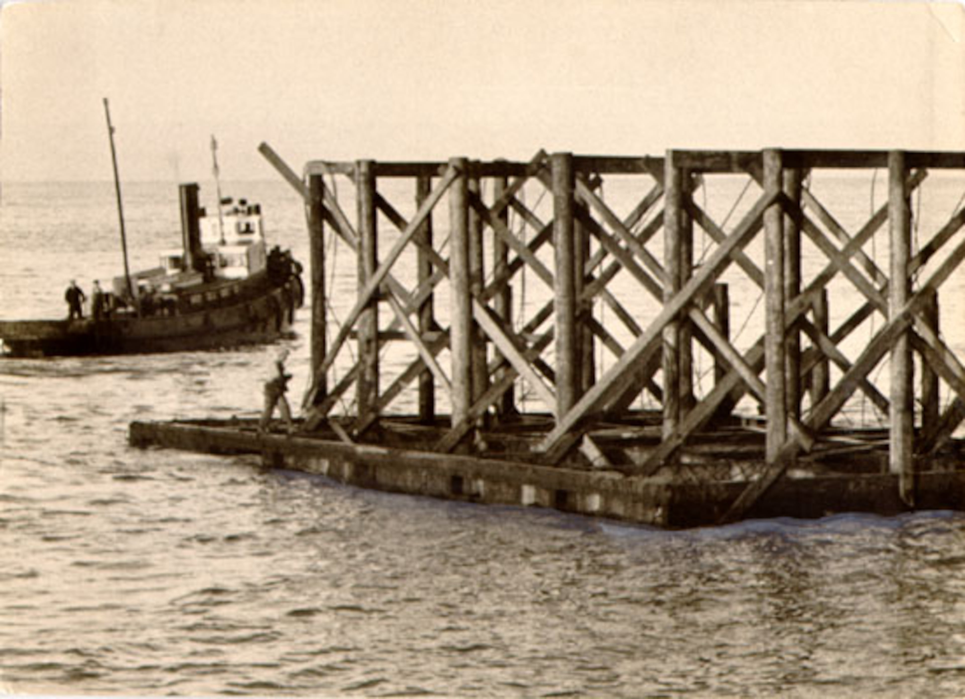 Construction of the Golden Gate Bridge 1933 Mar. 12