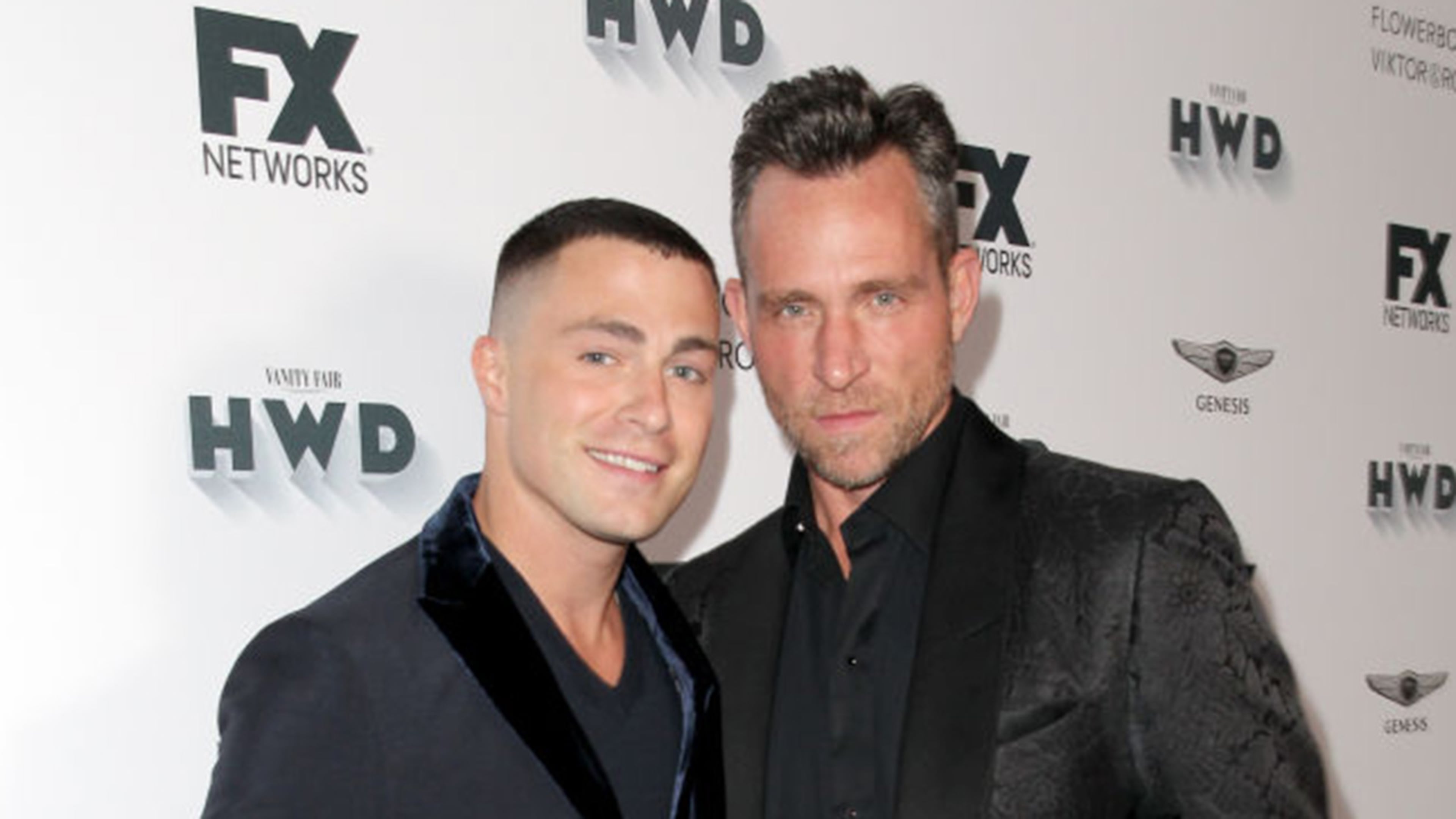 Colton Haynes (L) and Jeff Leathamare divorcing after 6 months of marriage. (Photo by Rachel Murray/Getty Images for Vanity Fair)