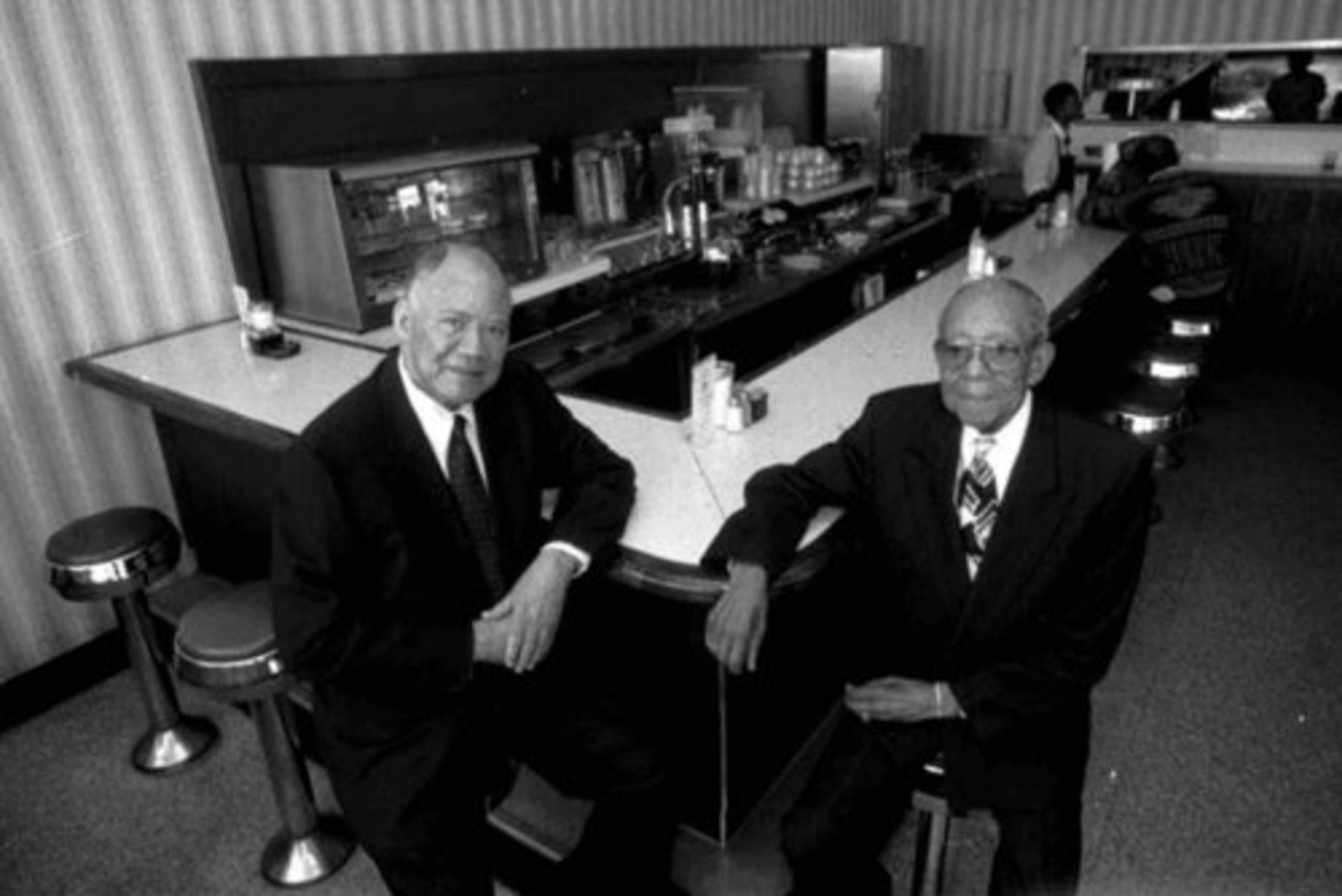 James Paschal (left) and his older brother, Robert, sold their restaurant to Clark Atlanta University in 1996.