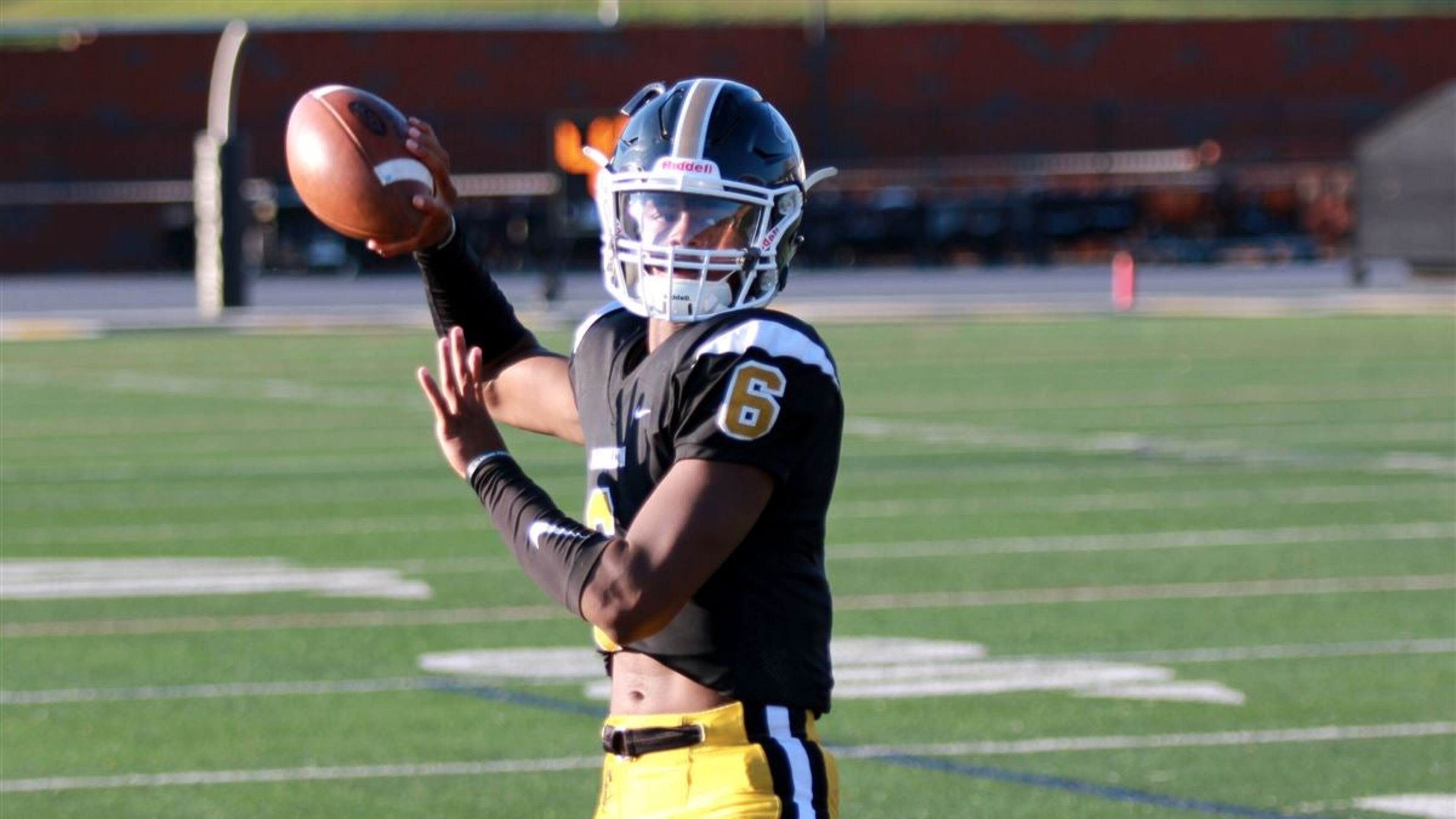 M.J. Morris passed for 2,186 yards and 20 touchdowns last season for Carrollton. He will begin classes at Pace Academy on Wednesday. (Photo: Rusty Mansell/247Sports)