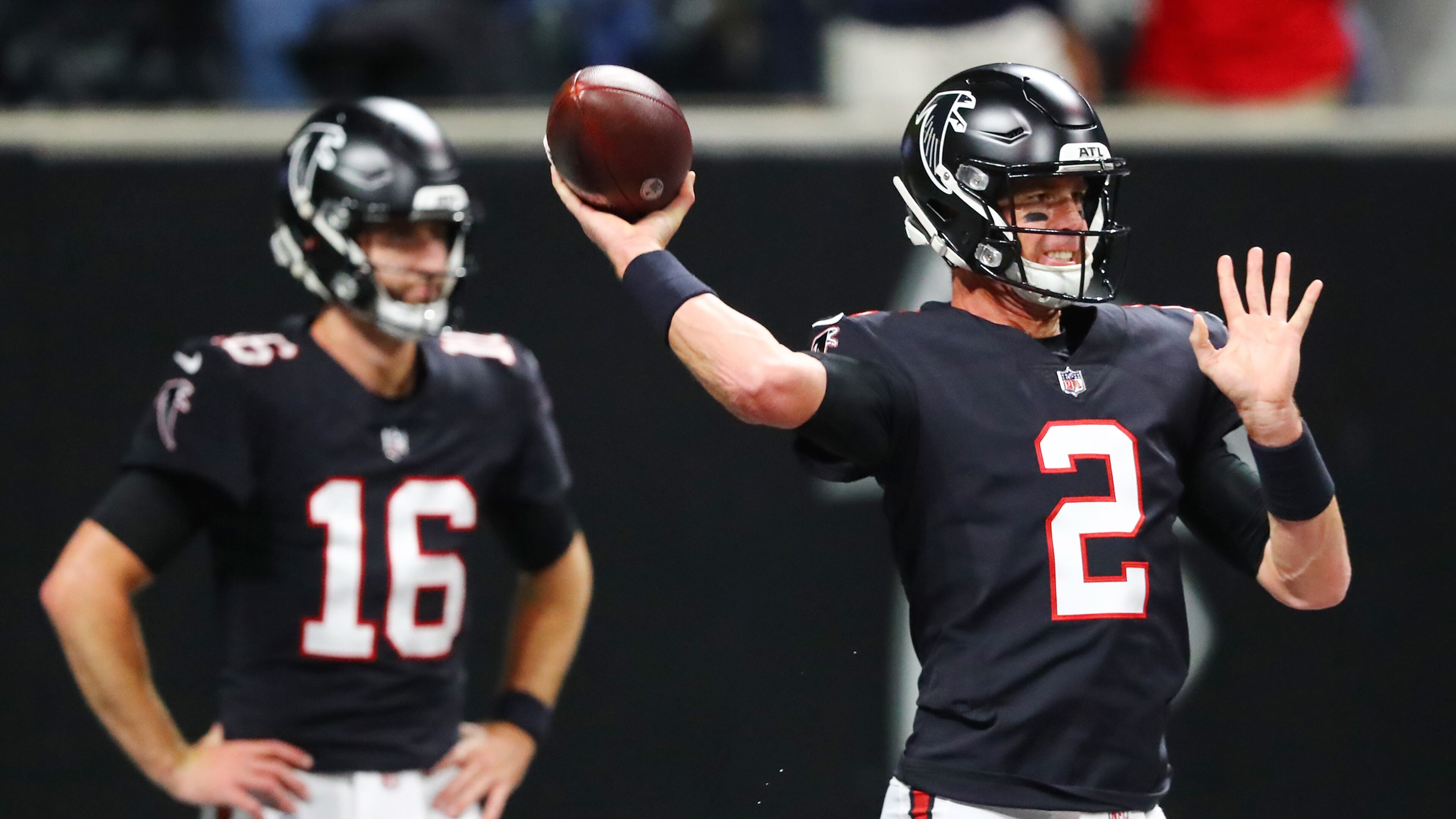 Former Atlanta: Falcons quarterback Matt Ryan (right) is scheduled to participate in an Earth Week event at Dunbar Elementary School in Atlanta. AJC FILE PHOTO.