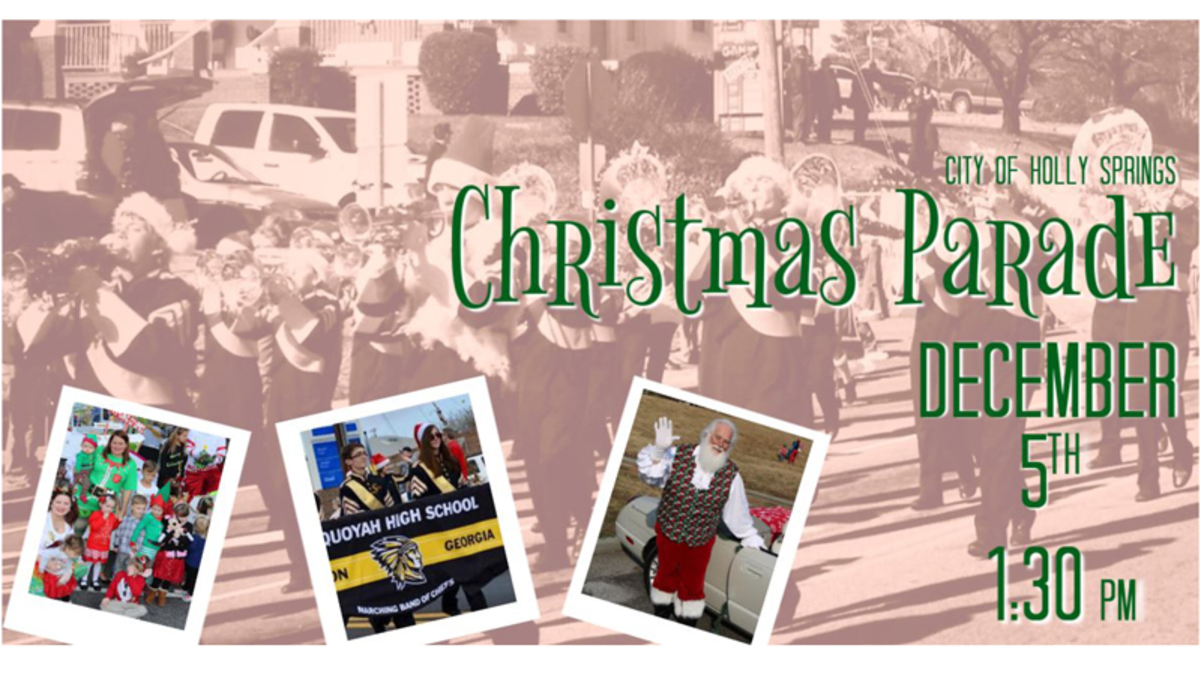 A longer parade route with social distancing and no post-parade festivities are planned for this year's Holly Springs Christmas Parade on Saturday, Dec. 5.