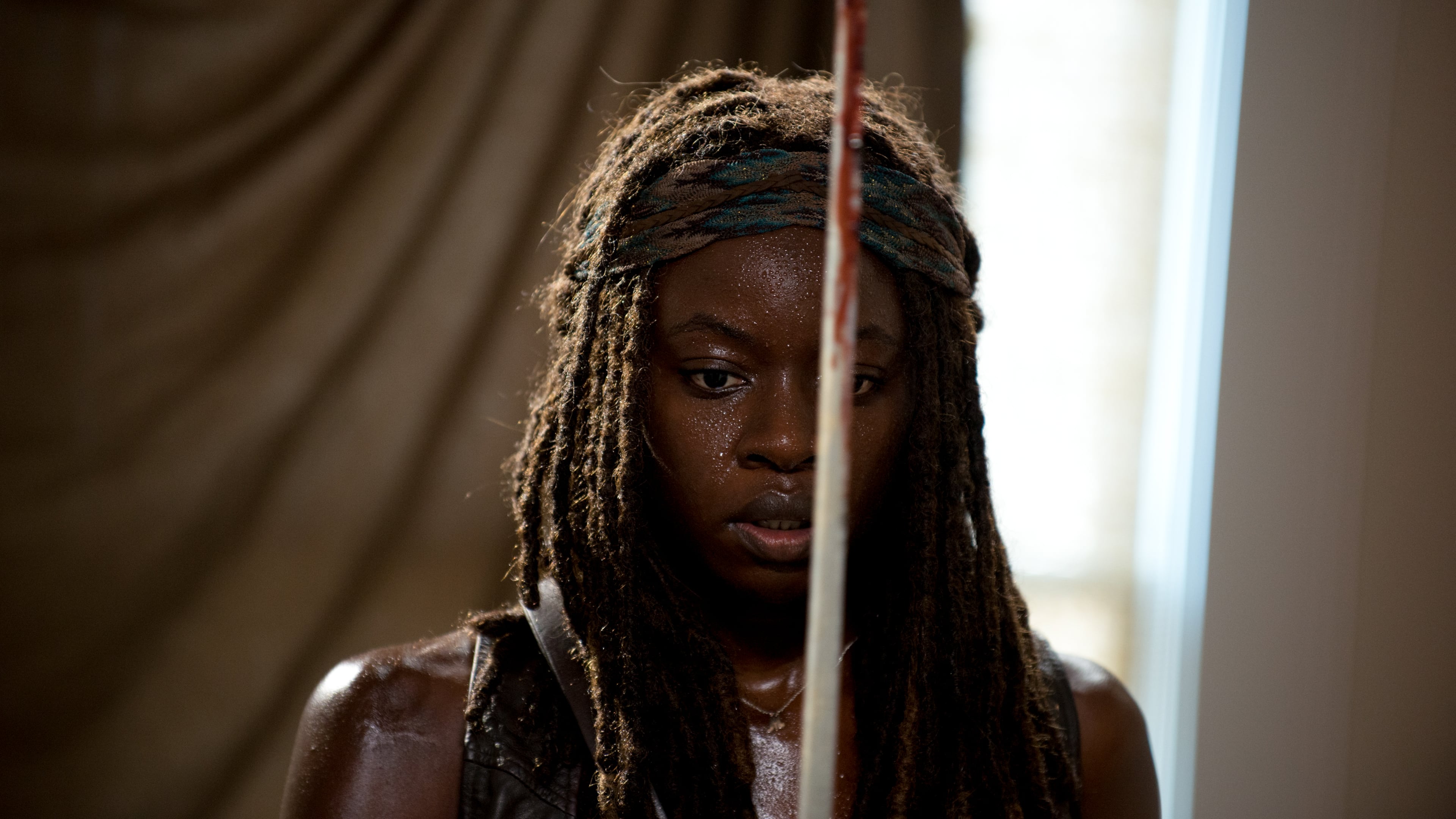 Danai Gurira as Michonne - The Walking Dead _ Season 6, Episode 8 - Photo Credit: Gene Page/AMC