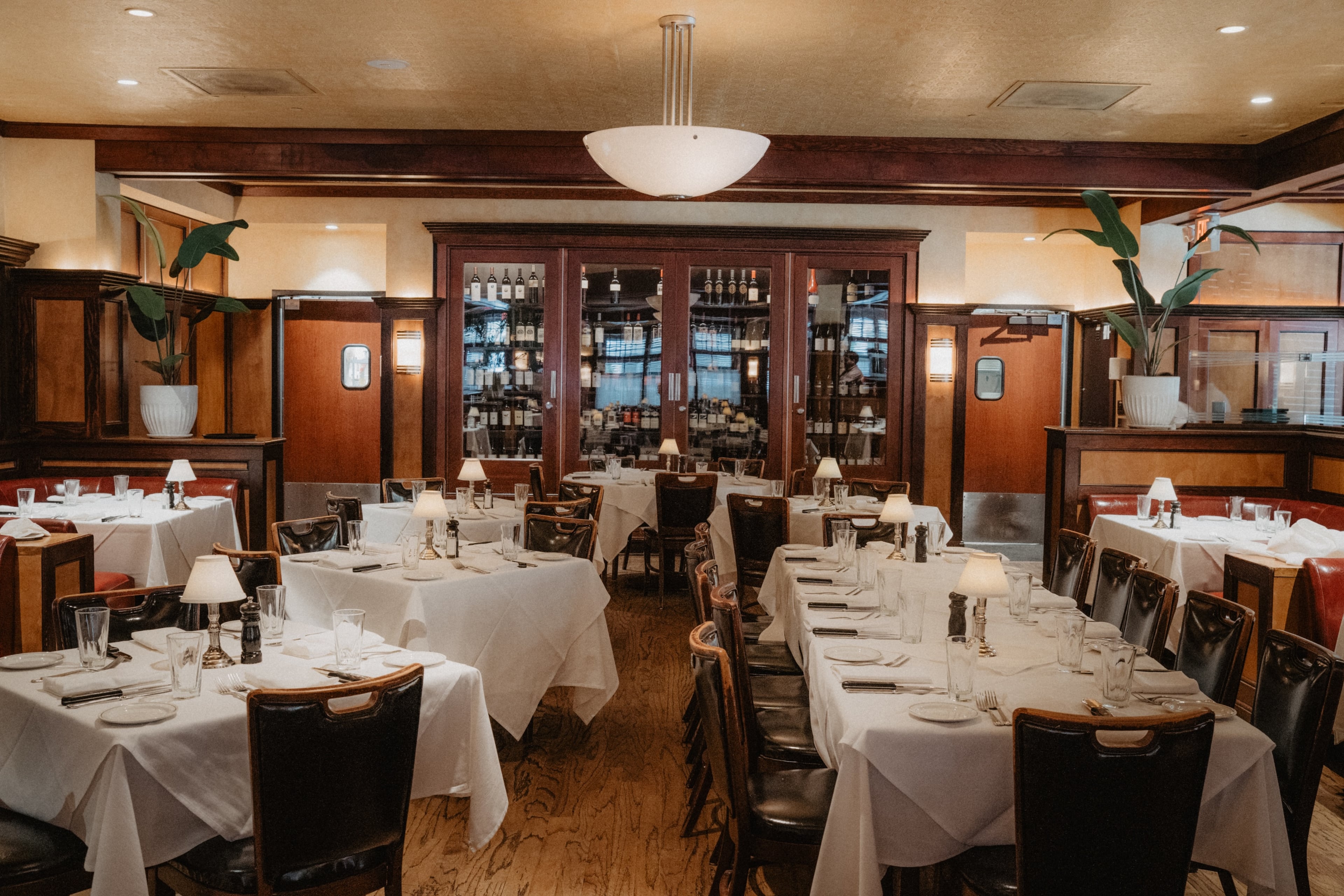 The interior of McKendrick's Steakhouse is well-lit, calm and quiet. (Clay Goswick/Courtesy of McKendrick's Steakhouse & Bar)