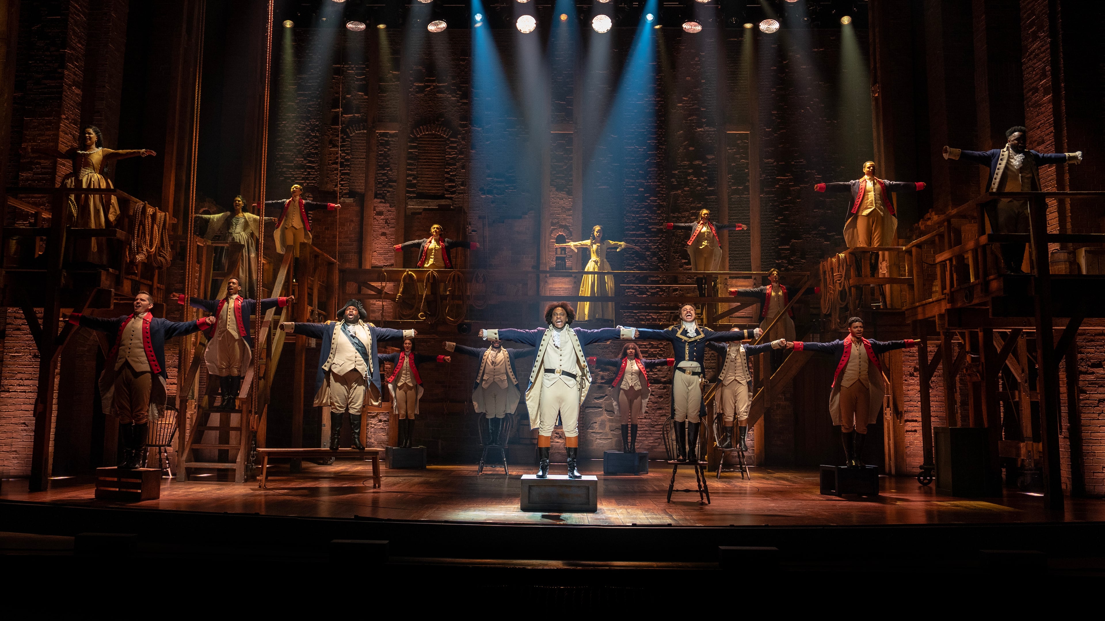 "Hamilton" will play at the Fox Theatre from Sept. 2-20. Catch Atlanta native Christian Magby on stage as Lafayette/Jefferson. (Courtesy of Joan Marcus)