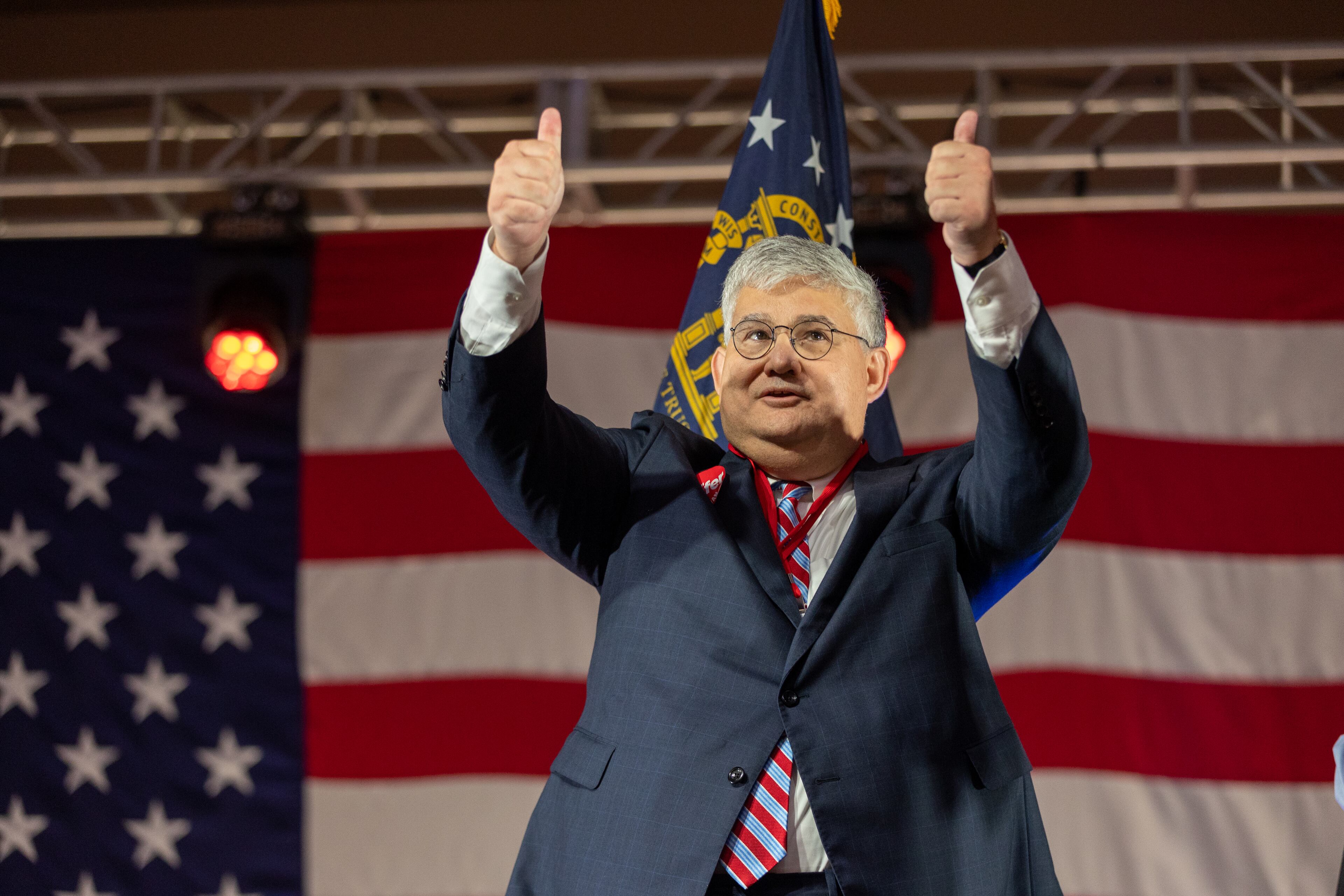 State Republican party chairman David Shafer is seen after his successful reelection at the Georgia GOP convention at Jekyll Island on Saturday, June 5, 2021. (Photo: Nathan Posner for The Atlanta-Journal-Constitution)