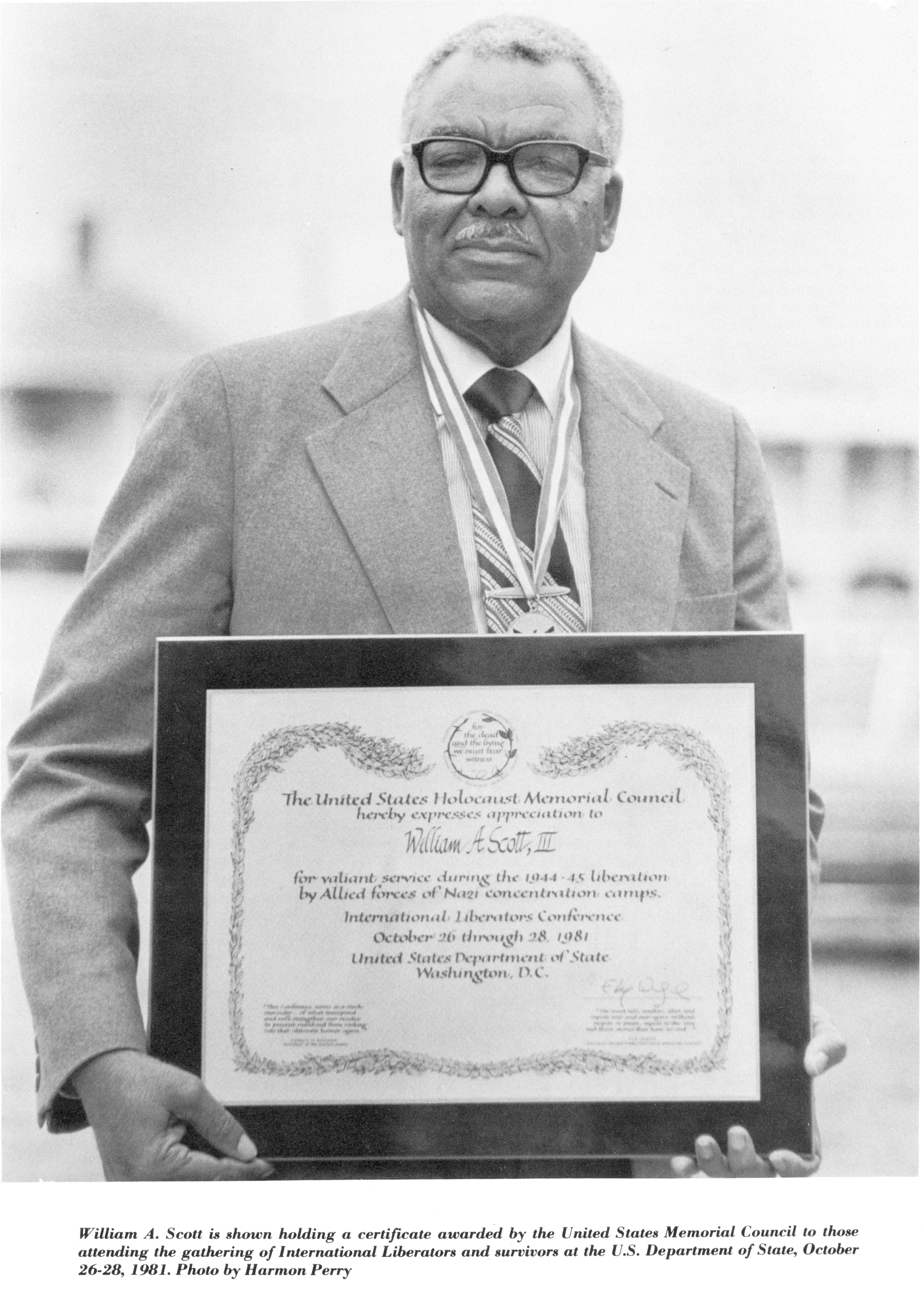 Alexis Scott's father, W.A. Scott III. Alexis Scott said her father should have been publisher instead of her. He died five years before she took the seat.