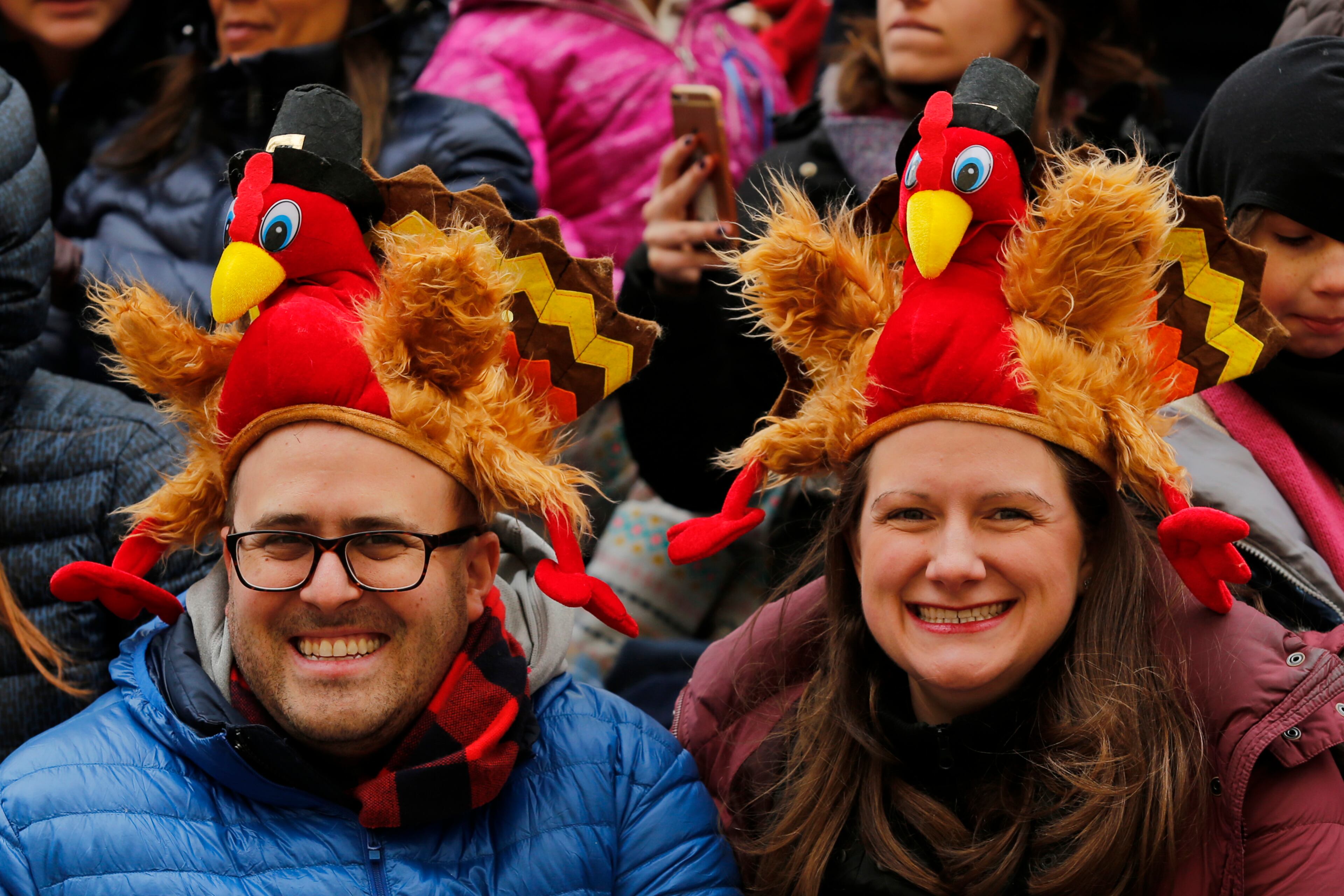 NEW YORK, NY - NOVEMBER 24: People watch the 90th Macy's Annual Thanksgiving Day Parade on November 24, 2016 in New York City. Security was tight in New York City on Thursday for Macy's Thanksgiving Day Parade after ISIS called supporters in the West to use rented trucks in attacks as similar as the ones operated in France this summer where at least 86 people were killed.(Photo by Eduardo Munoz Alvarez/Getty Images)