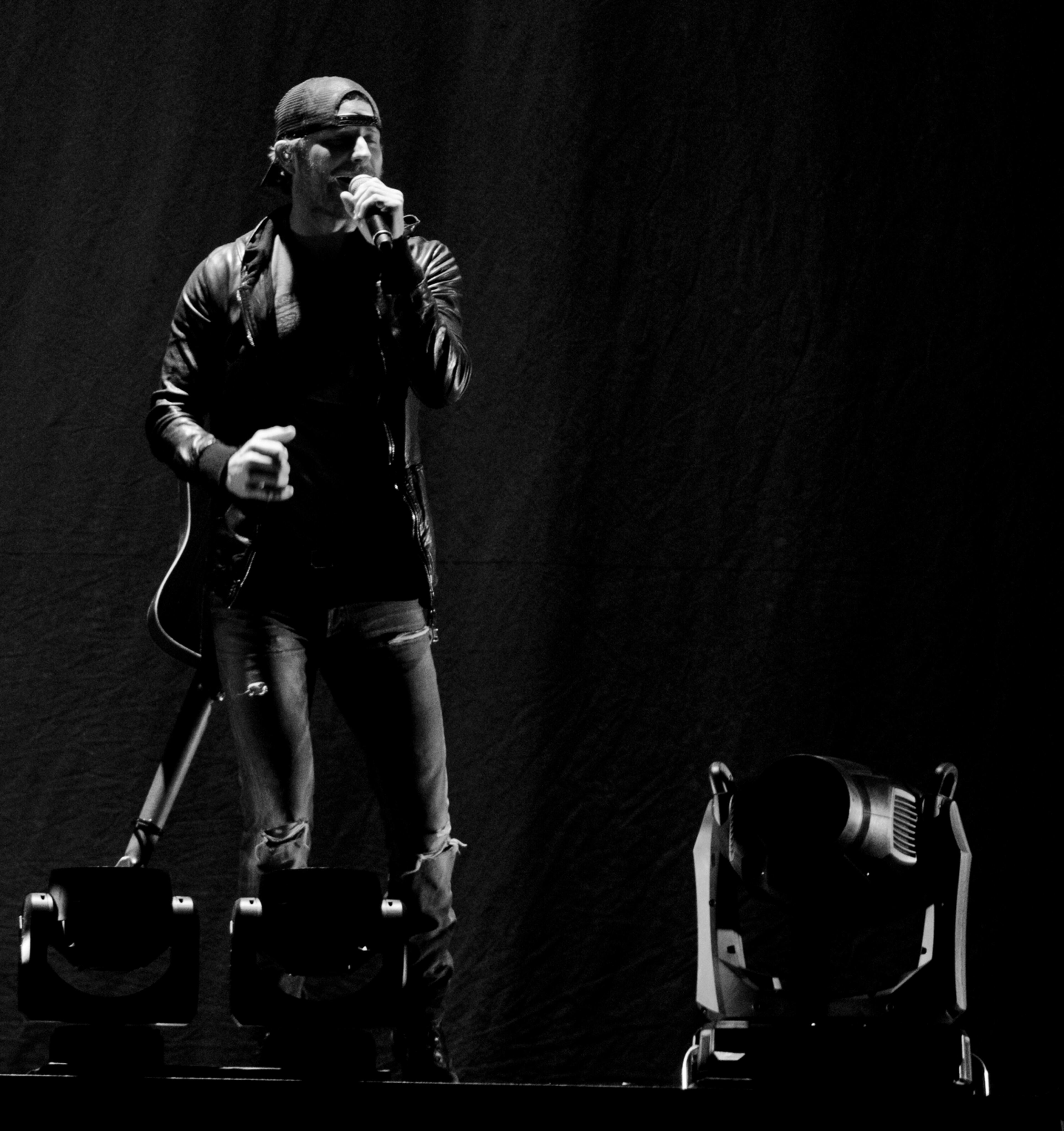 Dierks Bentley had the sold-out crowd singing along to his entire set during the Locked and ReLoaded Tour stop at the Ervin J. Nutter Center on Wright State University's campus in Fairborn, Ohio.