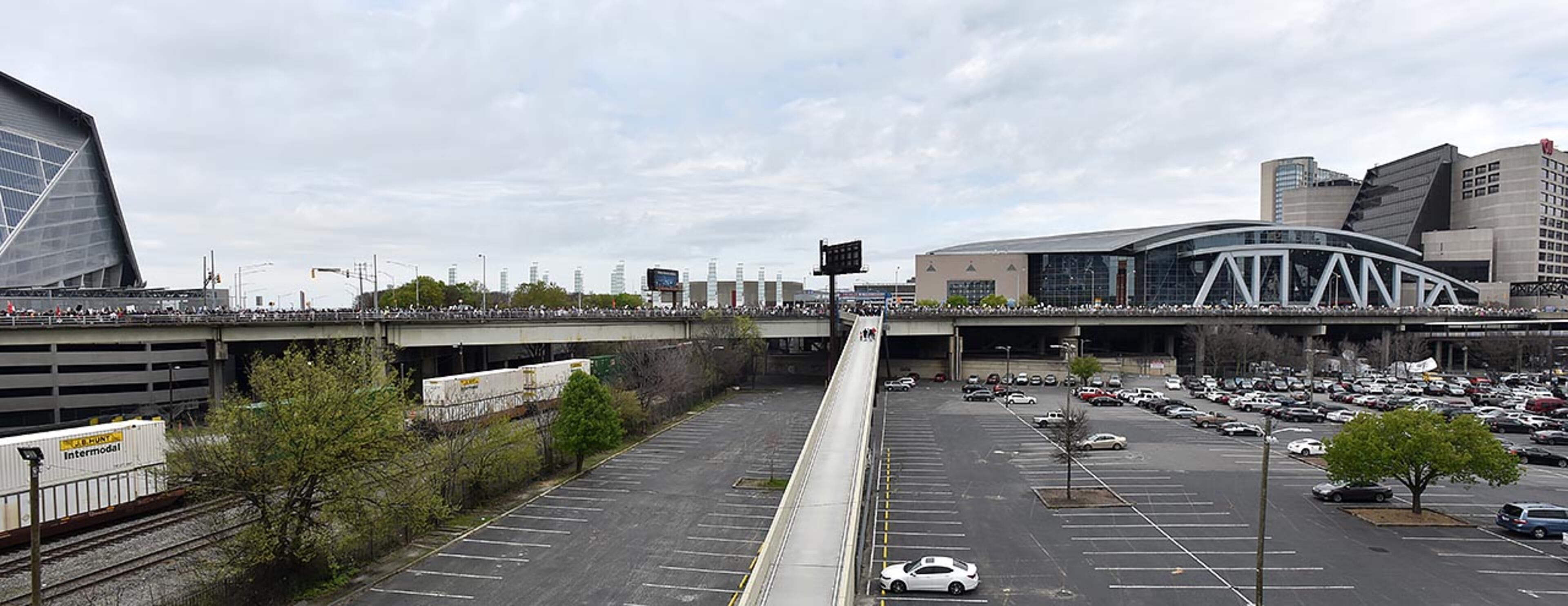 March 24, 2018 Atlanta - Thousands of people march to Liberty Plaza during the March For Our Lives rally in downtown Atlanta on Saturday, March 24, 2018. Atlanta police estimated the crowd at near 30,000 for today's March for Our Lives. People of all ages were drawn to one of the nationwide demonstrations in a movement begun by student survivors of last month's mass killing in a Parkland, Fla., school. Some of those Florida students were among the speakers in Atlanta. HYOSUB SHIN / HSHIN@AJC.COM
