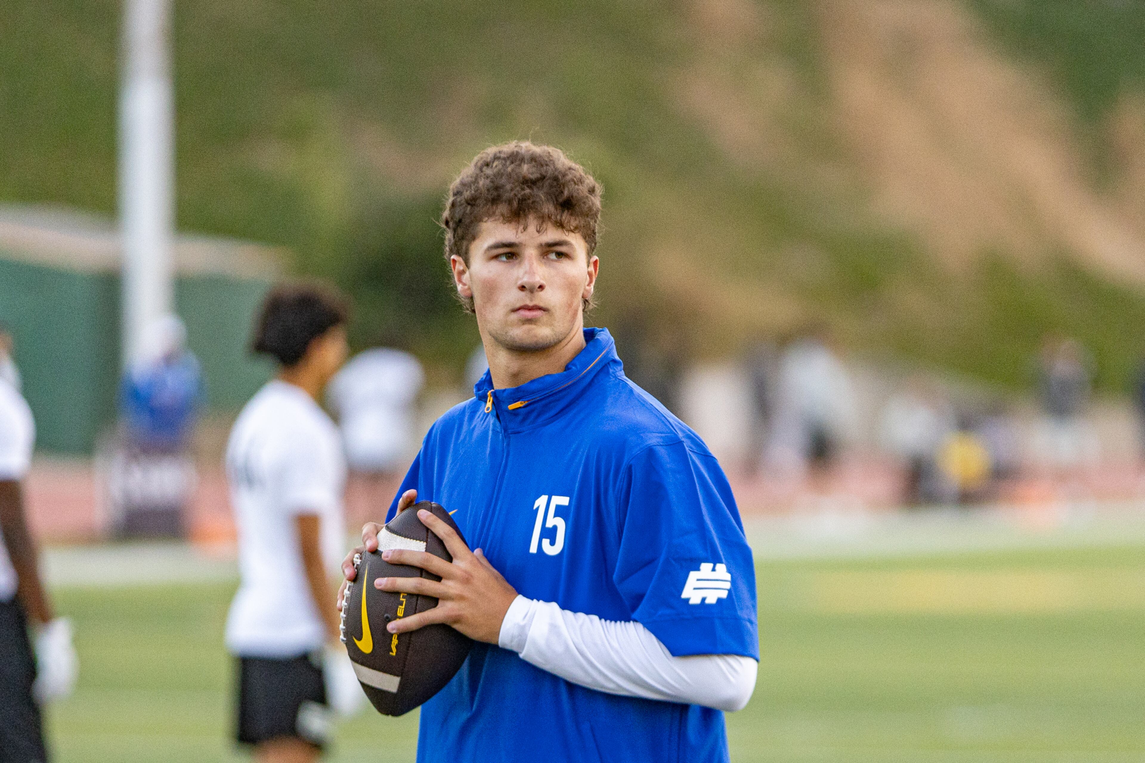 4-star Ohio QB Ryan Montgomery is Georgia's commitment at that position for the Class of 2025.
The Findlay High School QB participated in the annual Elite 11 quarterback competition for top prospects at Mira Costa High School in Redondo Beach, California from June 18-June 20, 2024. (Jeff Sentell/ DawgNation)