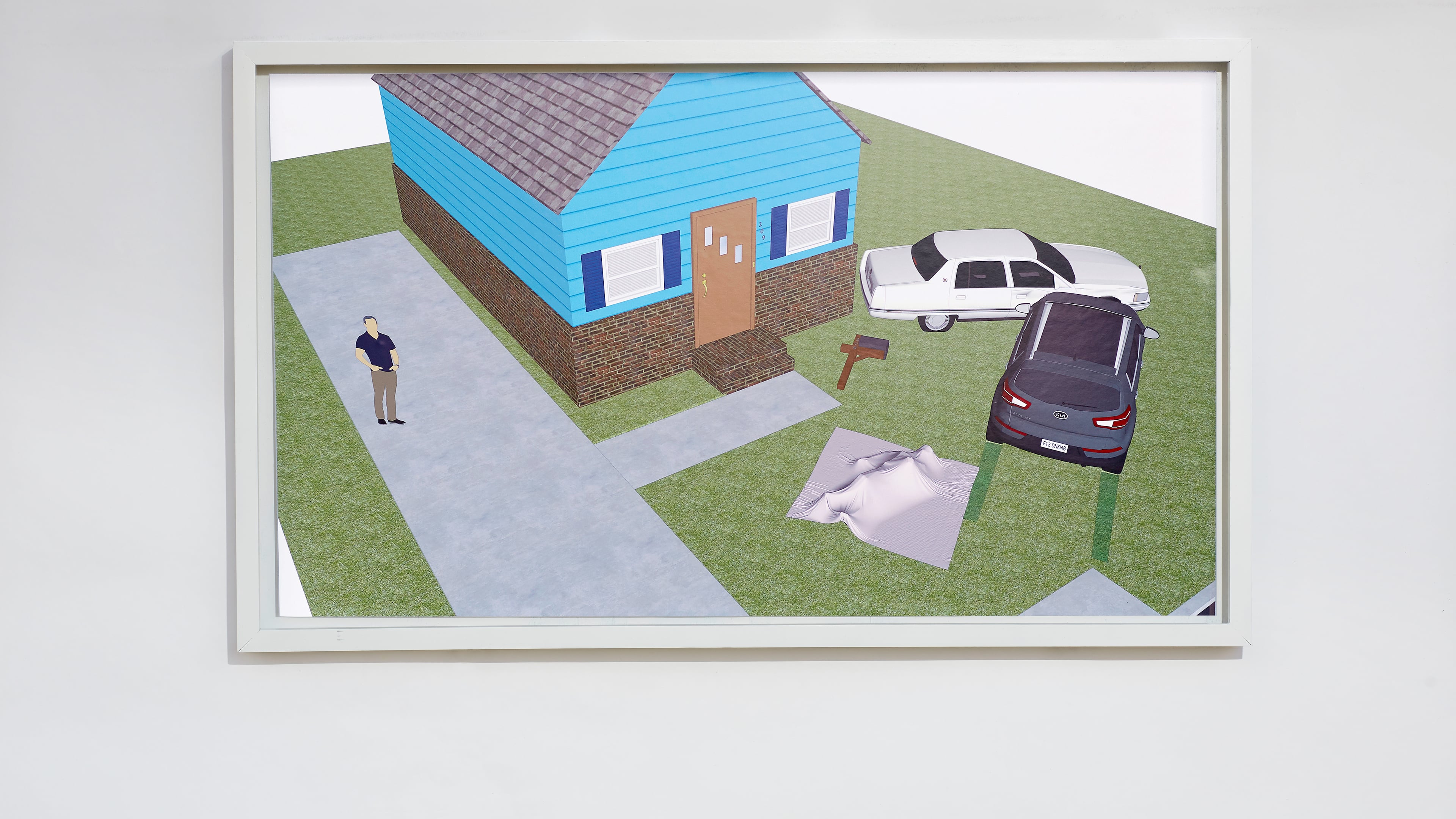 This SketchUp image portrays the scene of Antonio Darden's brother's death at the hands of a Georgia State Patrol officer.