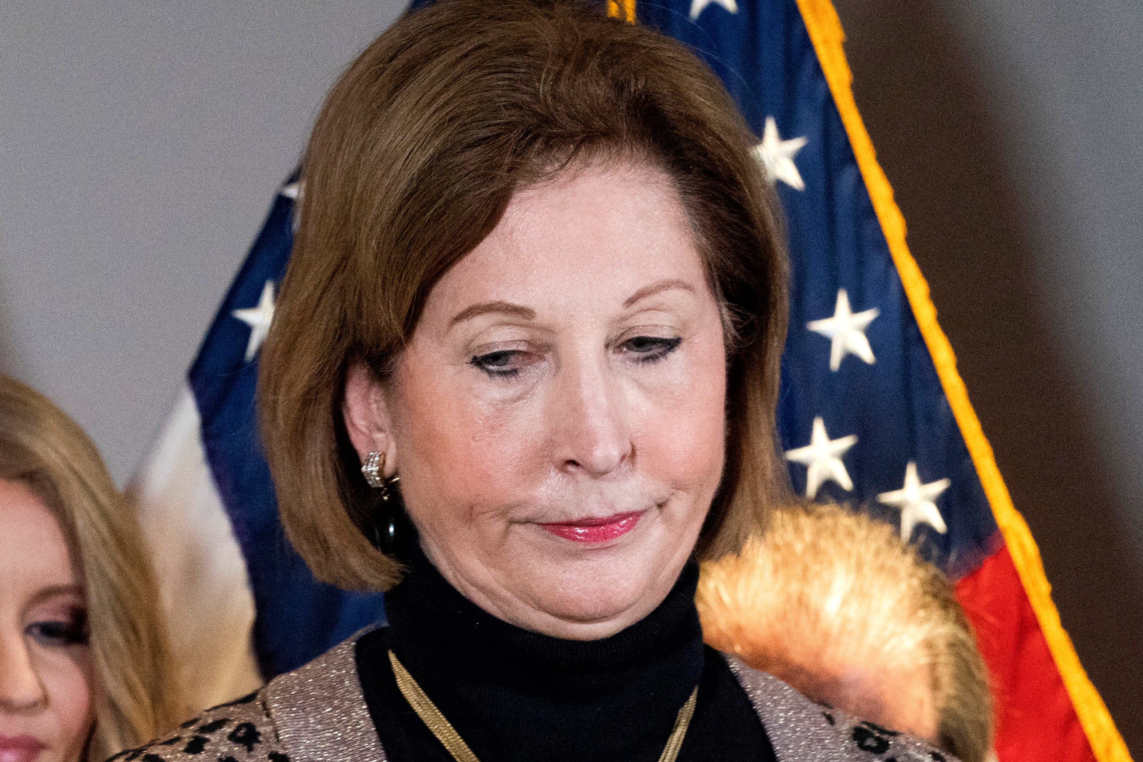 Sidney Powell was sentenced to six years of probation and ordered to pay a $6,000 fine as well as $2,700 in restitution. (Jacquelyn Martin / AP)