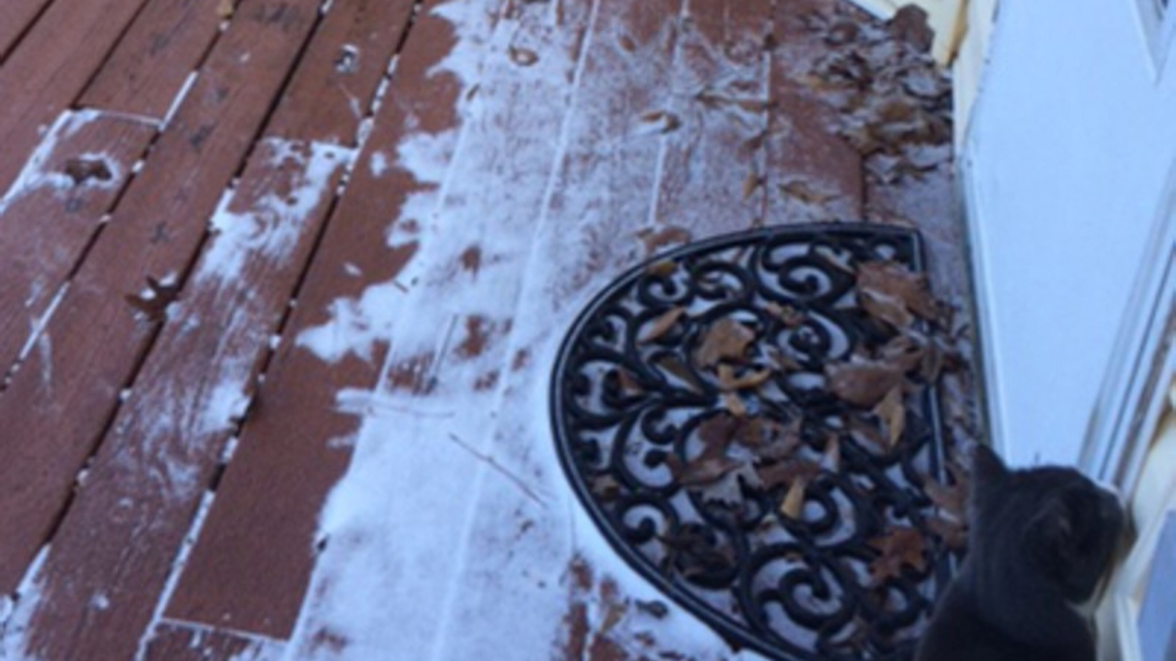 Clayton gets a dusting of snow