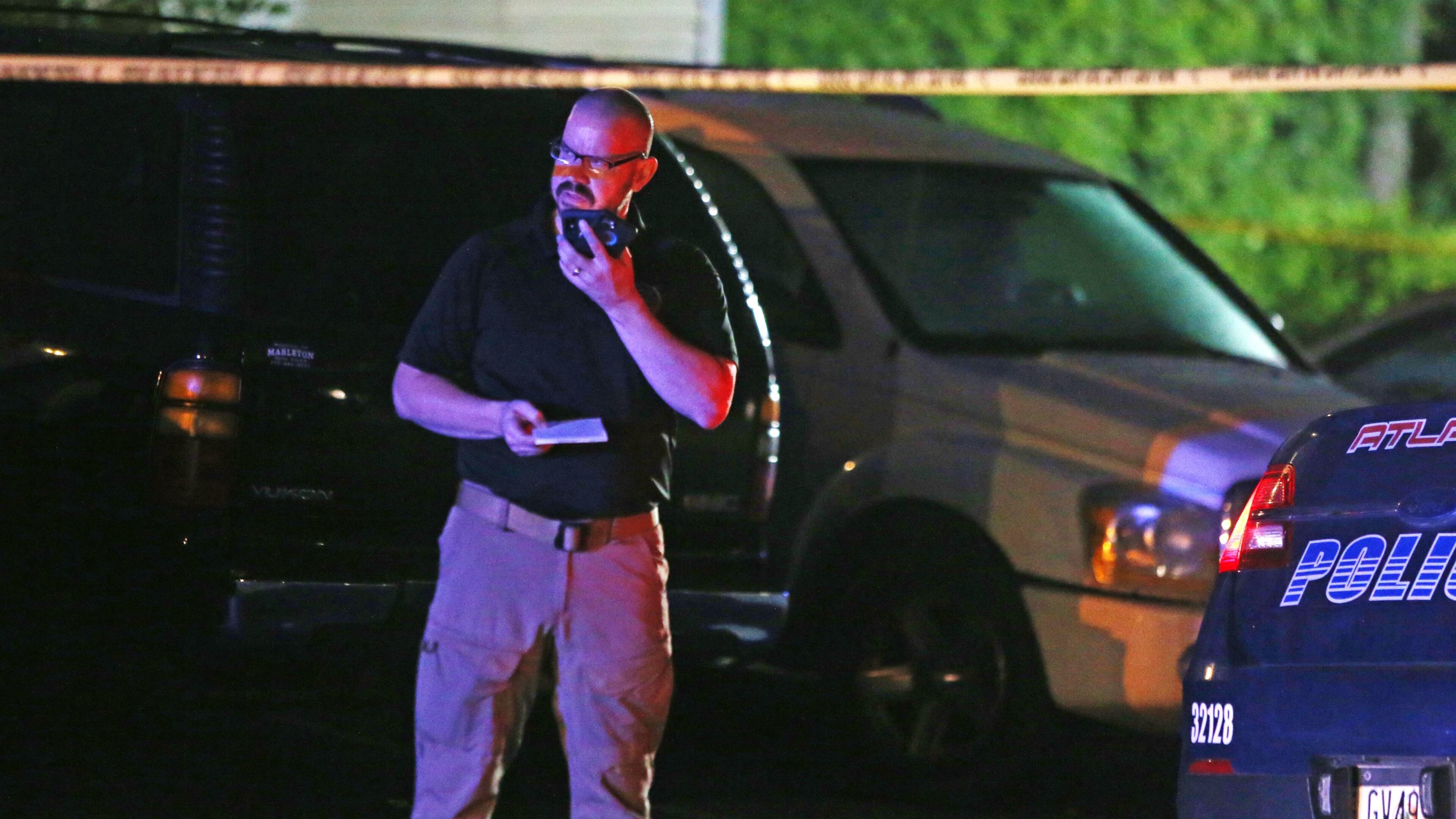 Atlanta police are at the scene of a fatal shooting Monday morning at the Hidden Village Apartments in the 3000 block of Landrum Street in southwest Atlanta.