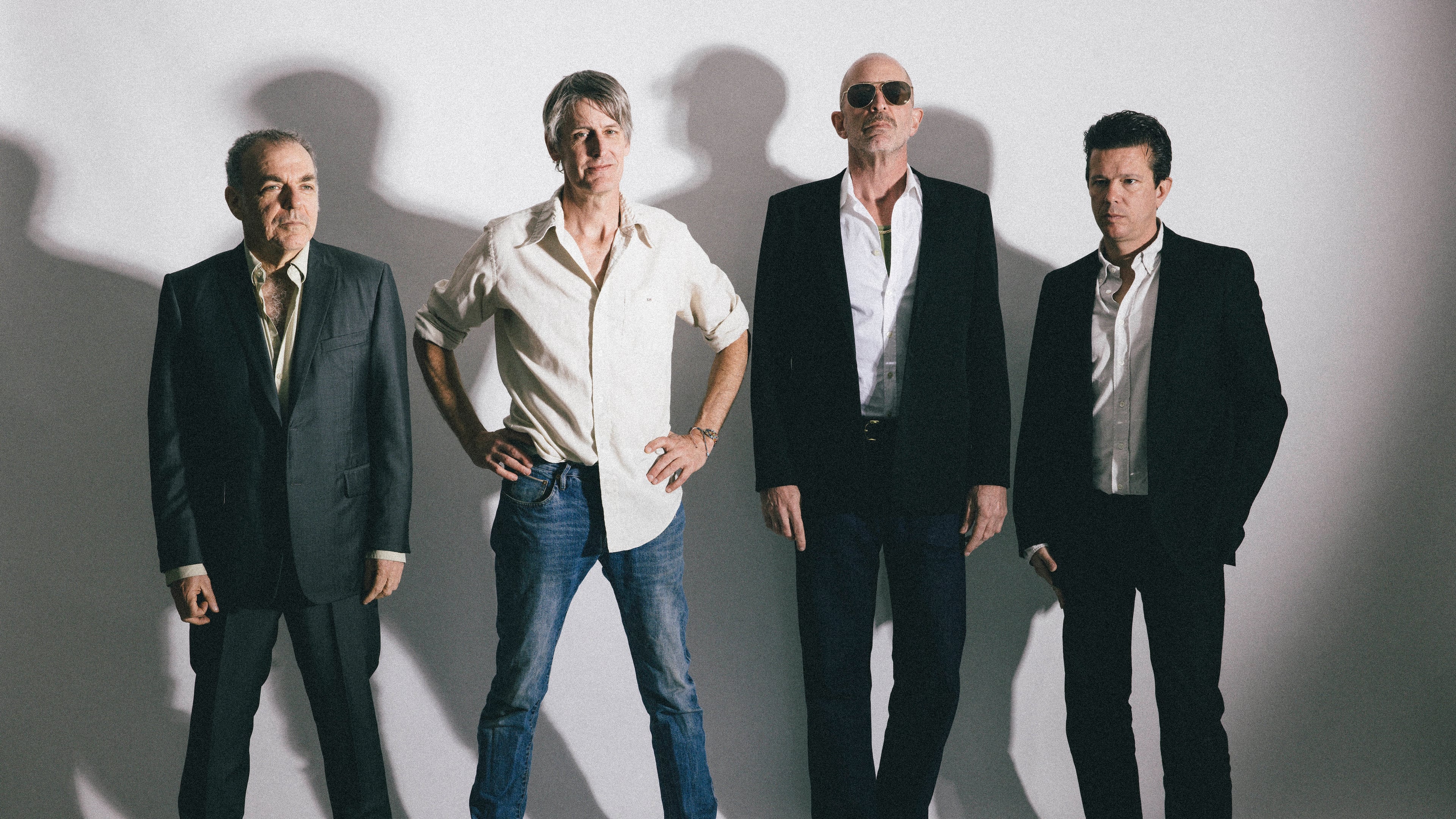 Indie rock veterans Jim White (from left), Stephen Malkmus, Matt Sweeney and Emmett Kelly comprise the Hard Quartet, making its Atlanta debut at Variety Playhouse on March 22. (Courtesy of Atiba Jefferson)