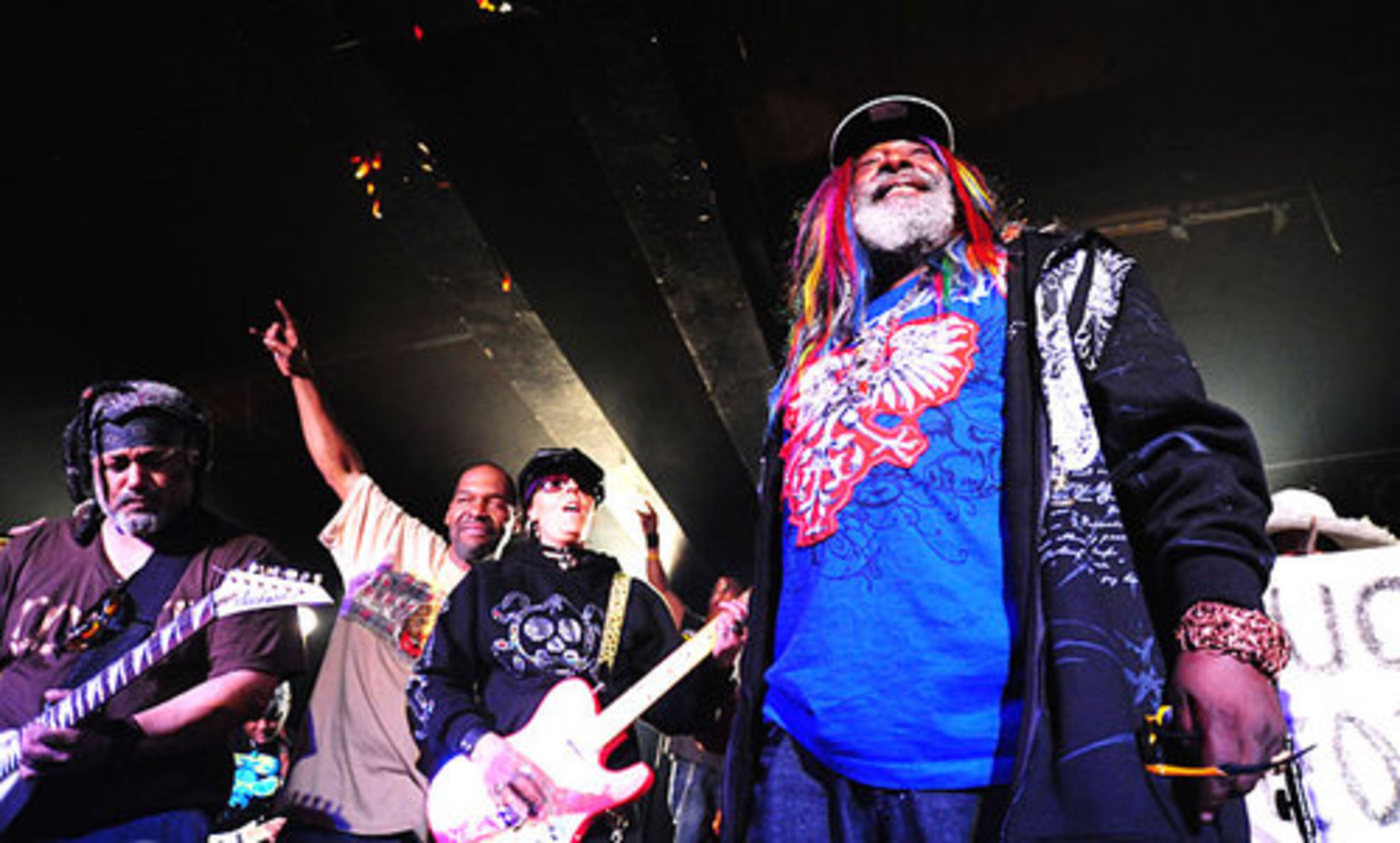 George Clinton performs.