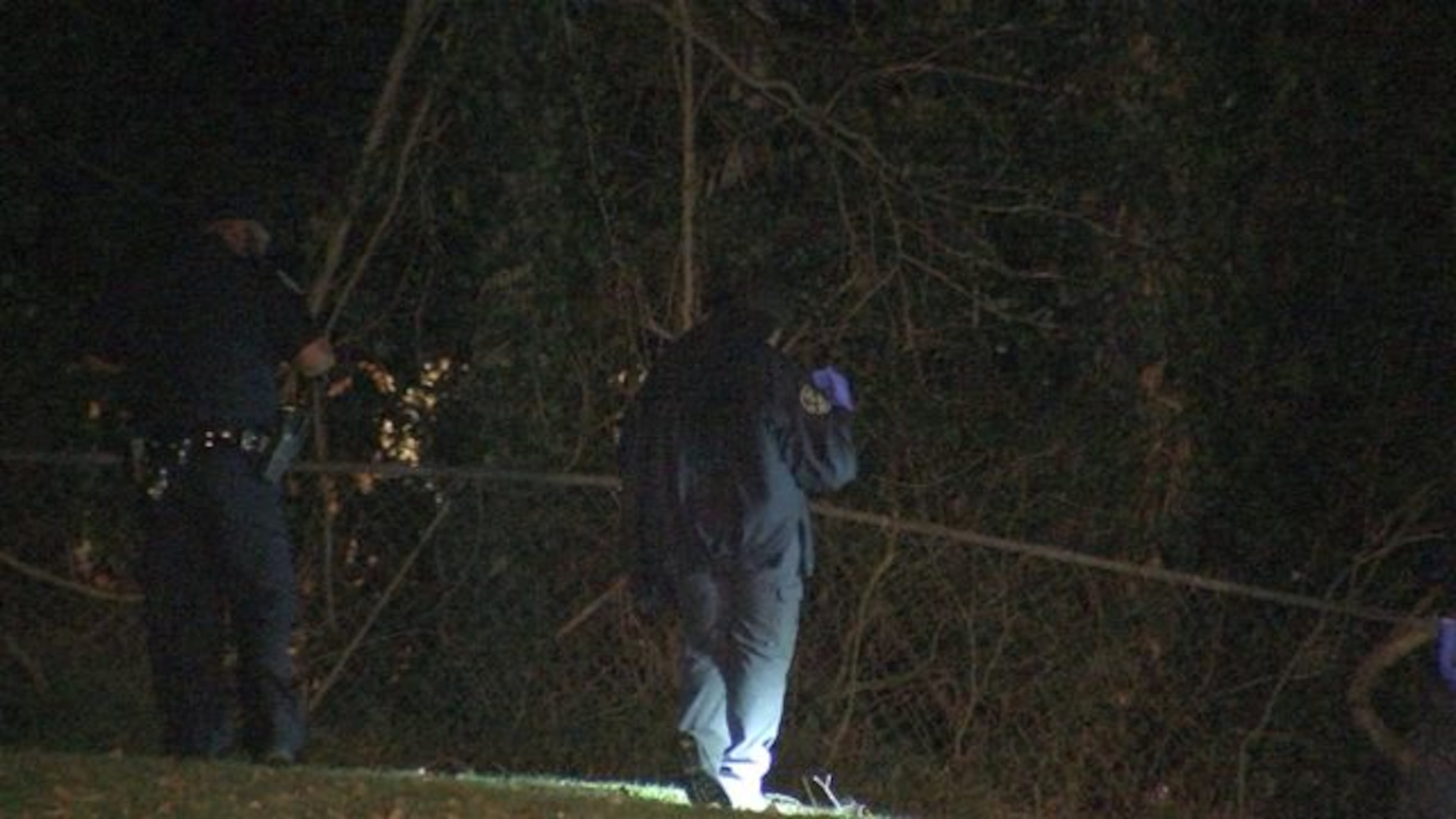 Atlanta police are investigating a deadly shooting in southwest Atlanta. A man’s body was found in the woods with a car running nearby. (Credit: Channel 2 Action News)