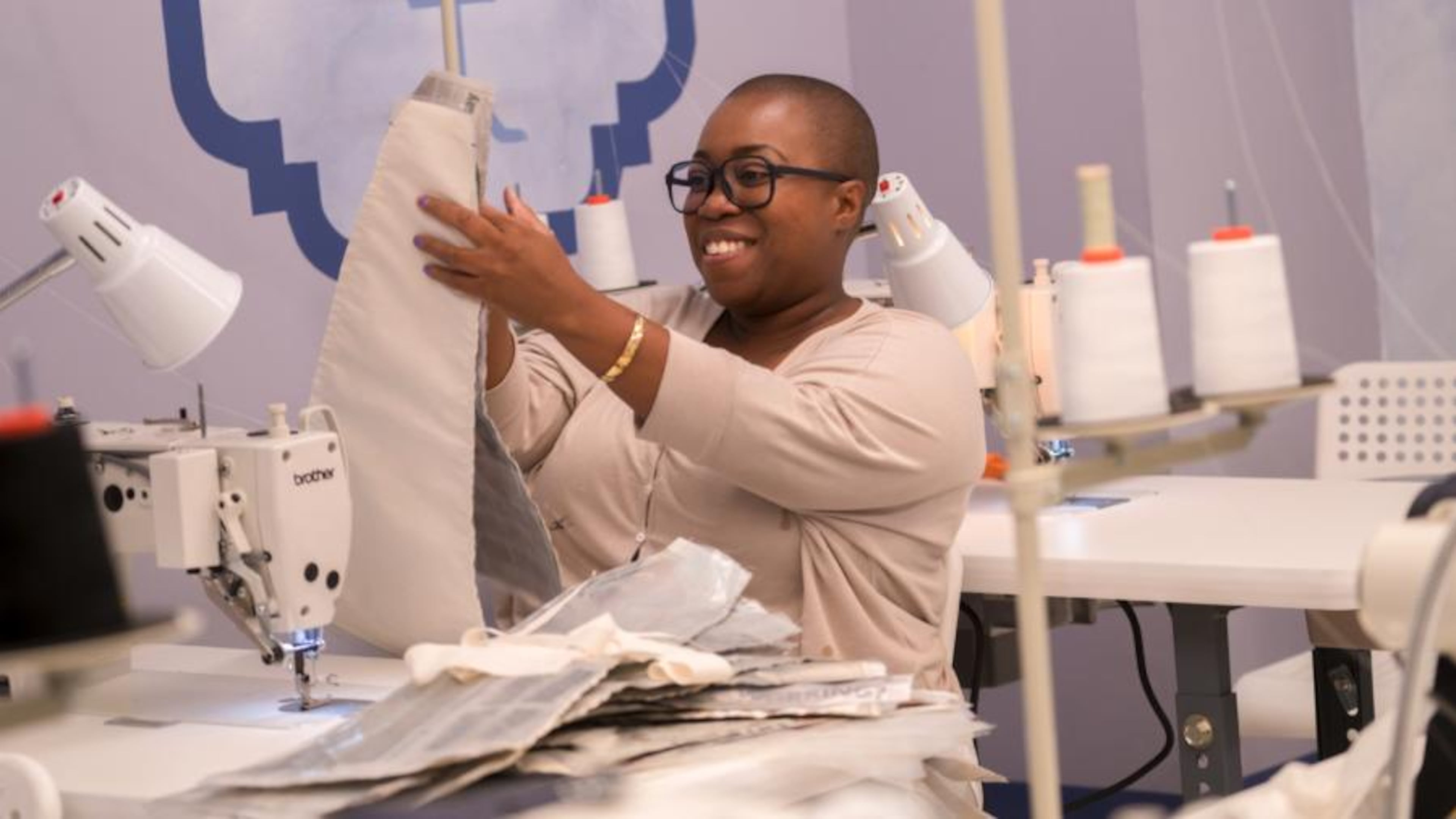 Kenya Freeman of Atlanta is in a good position to end up in the finals based on her first three looks. CREDIT: Lifetime