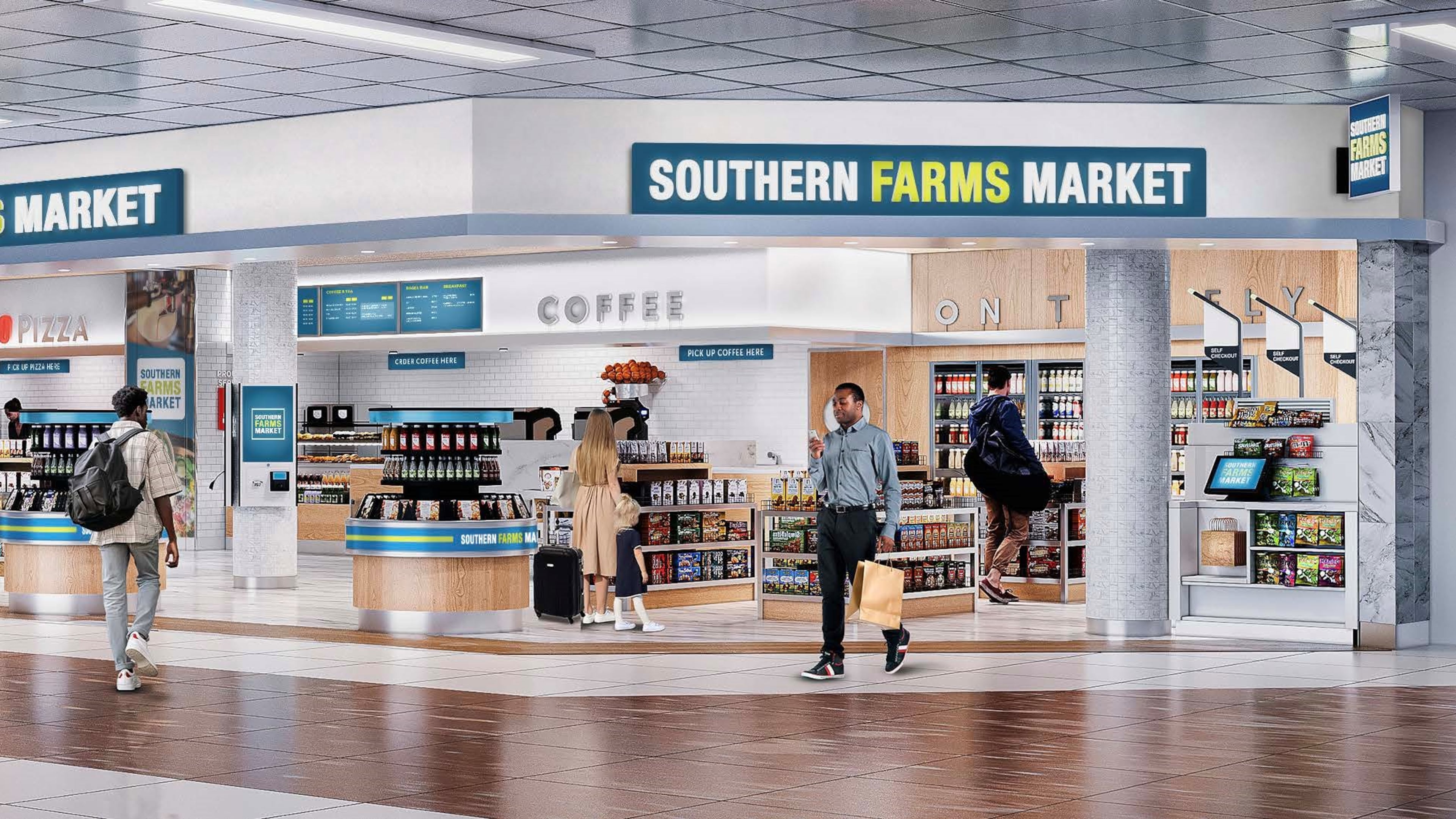 Southern Farms Market is one of several new restaurants opening at Hartsfield-Jackson International Airport this spring, according to restaurant operator Paradies Lagardere. (Courtesy of Paradies Lagardere)