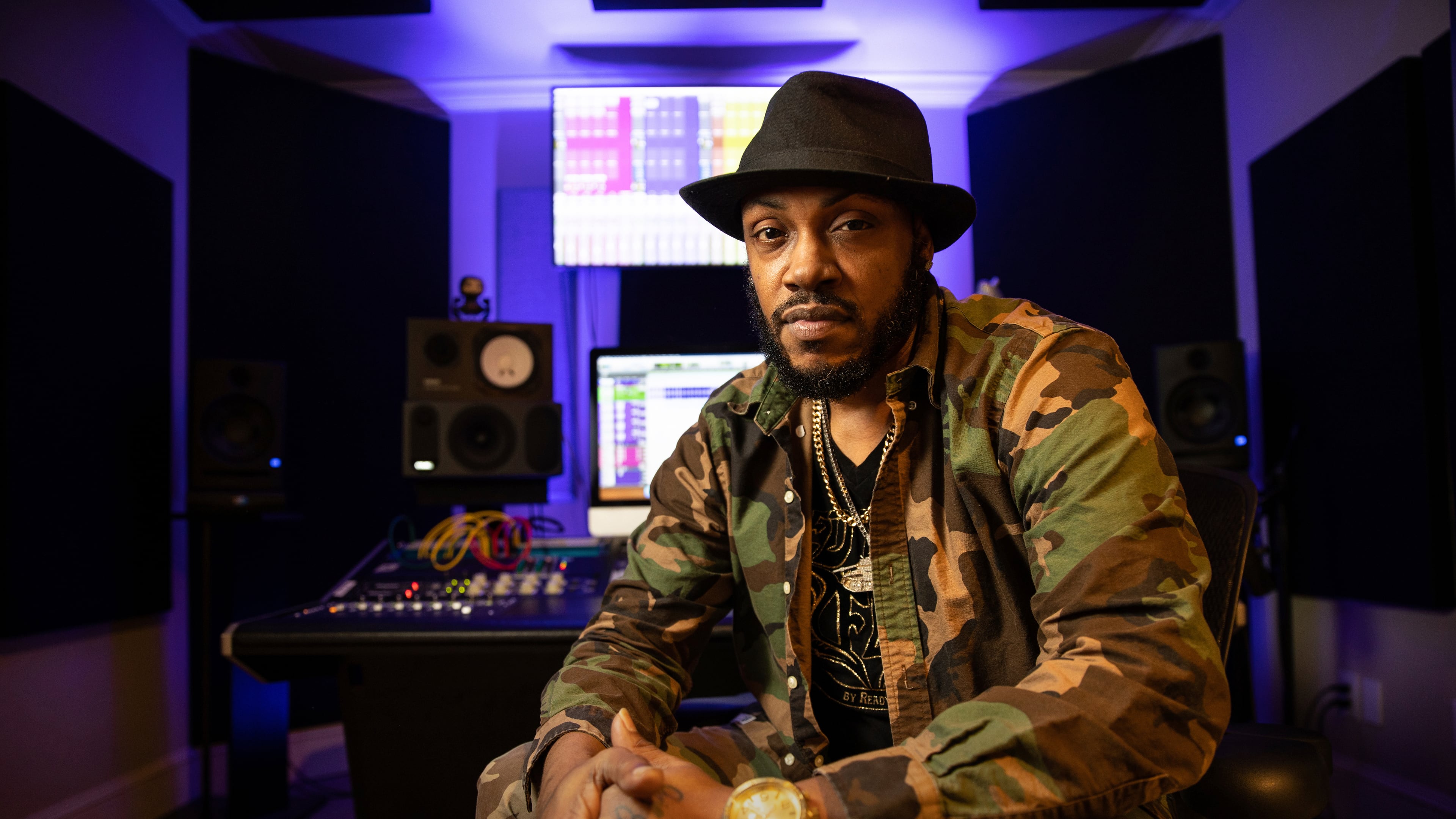 FILE - Rapper Mystikal poses for a portrait in Baton Rouge, La., Jan. 22, 2021. (AP Photo/Rusty Costanza, File)