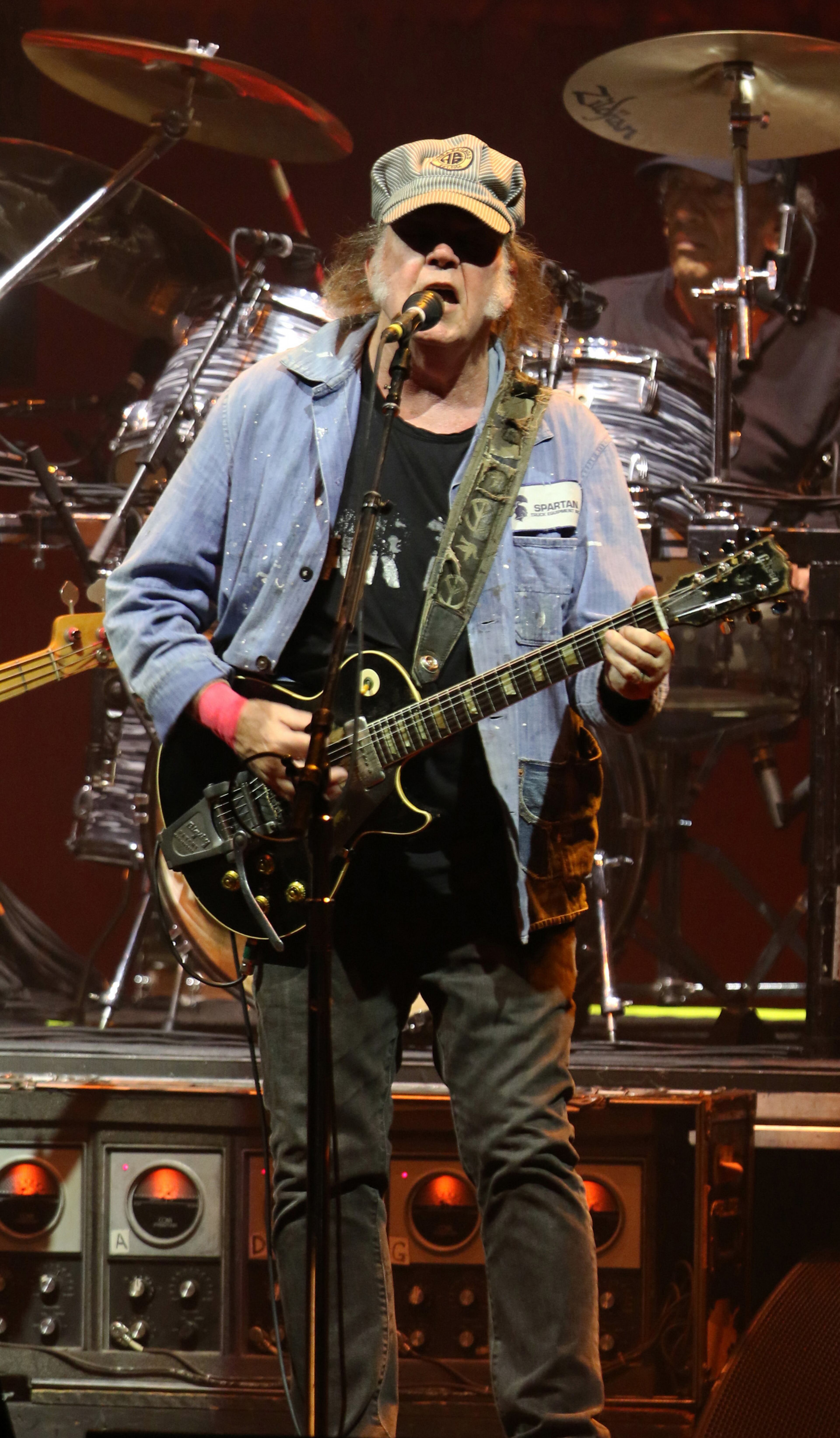 Neil Young & Crazy Horse brought his "Love Earth Tour" to Ameris Bank Amphitheatre on Tuesday, May 7, 2024.
Robb Cohen for the Atlanta Journal-Constitution