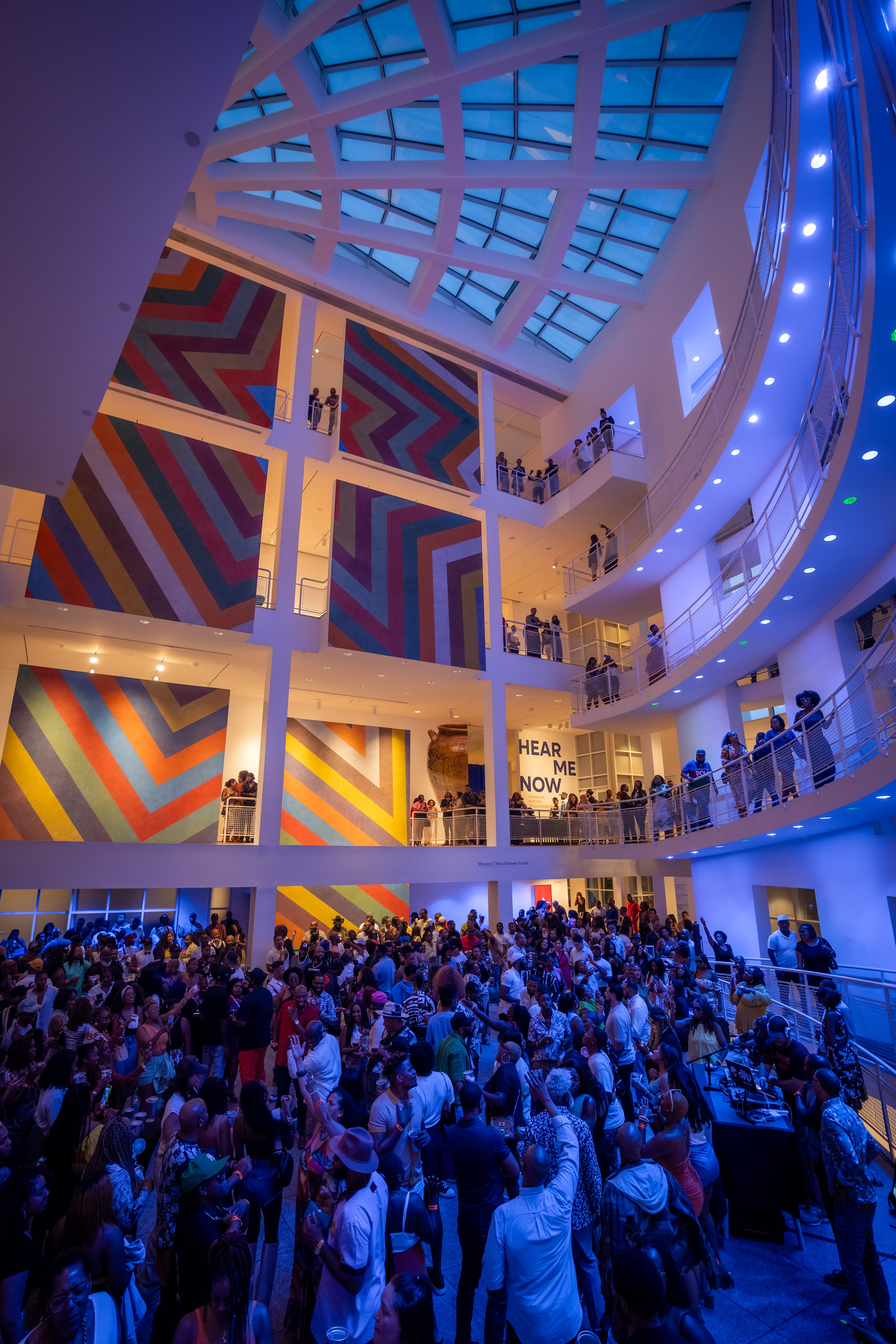The High Museum of Art hosts High Frequency Fridays where the museum stays open late and attendees can check out the exhibits, listen to music and sip on cocktails. (Courtesy of Raftermen)