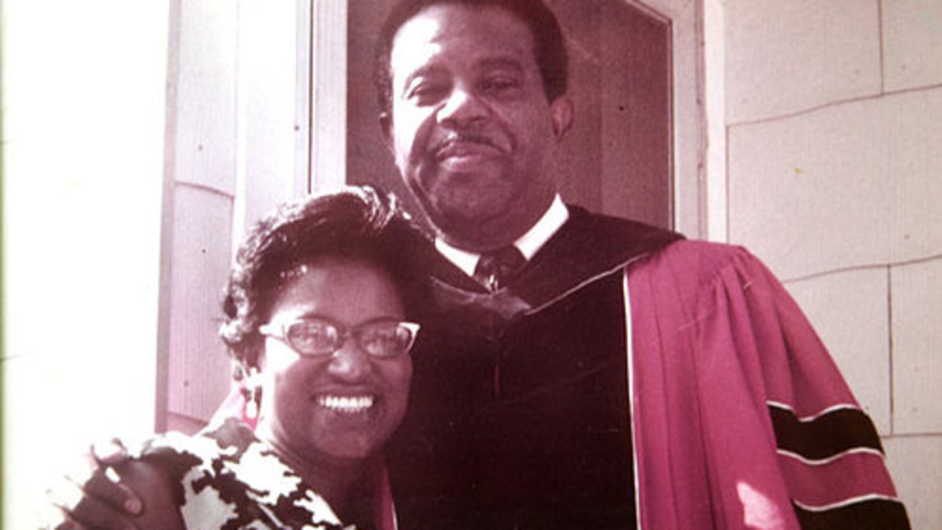 Rev. Ralph David Abernathy and his wife Juanita pose in an undated family photo.