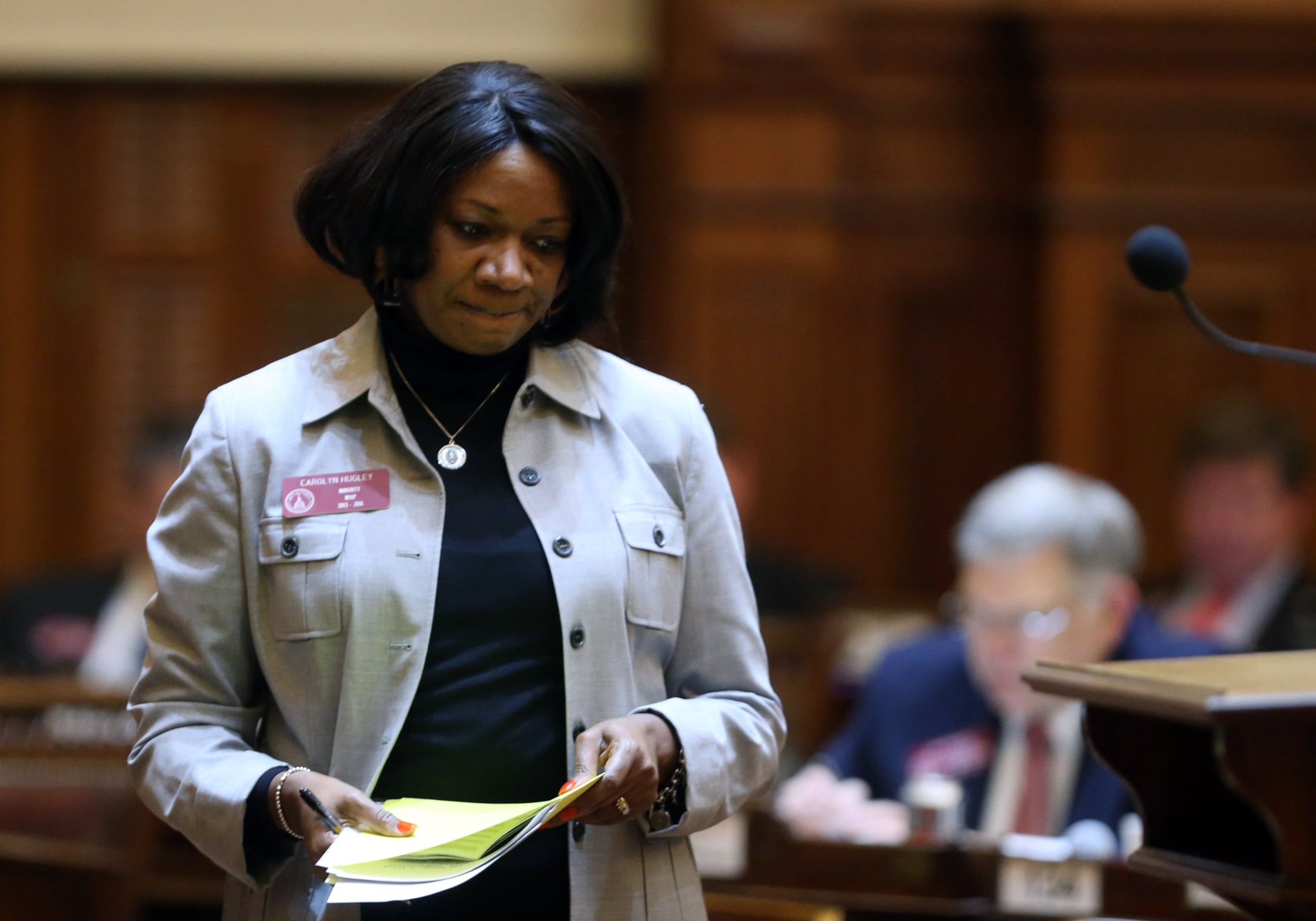 State Rep. Carolyn Hugley, D-Columbus, was first sworn into office in 1993.