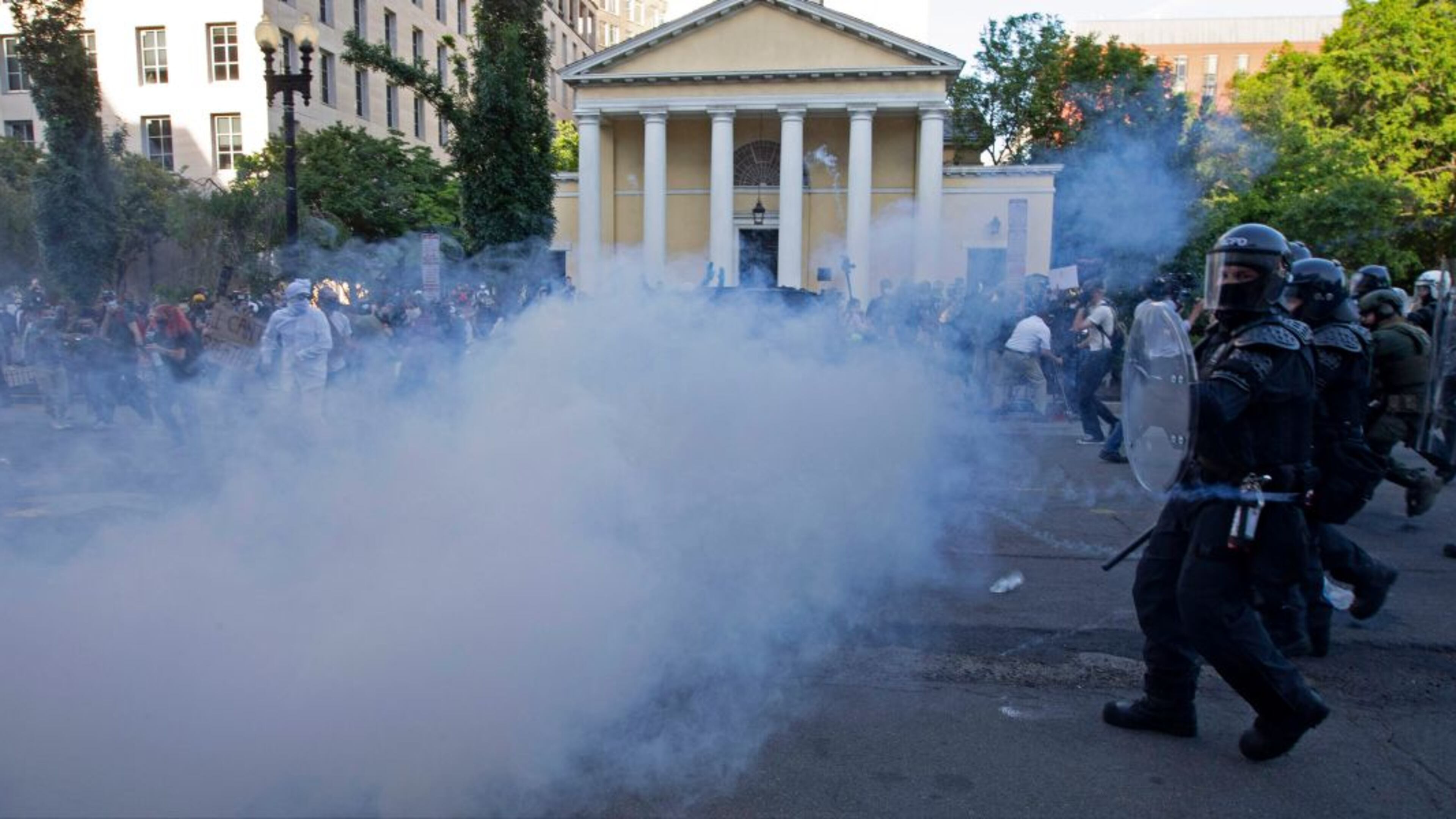 A military whistleblower says federal officials sought some unusual crowd control devices — including one that’s been called a “heat ray” — to deal with protesters outside the White House on the June day that law enforcement forcibly cleared Lafayette Square.