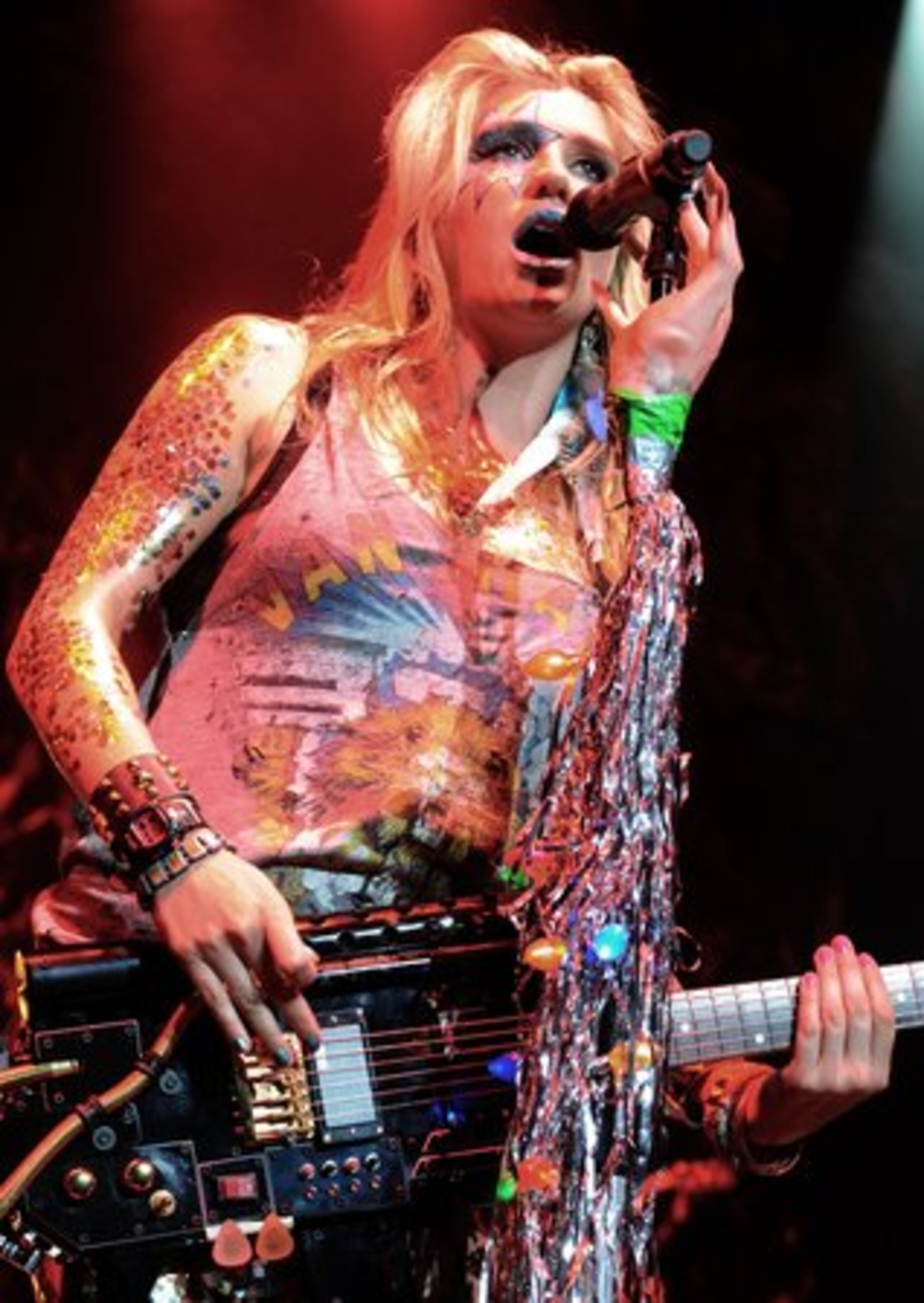 Singer Ke$ha performs at the "Casio Shock the World 2010" event at the Manhattan Center, Monday, August 2, 2010, in New York.