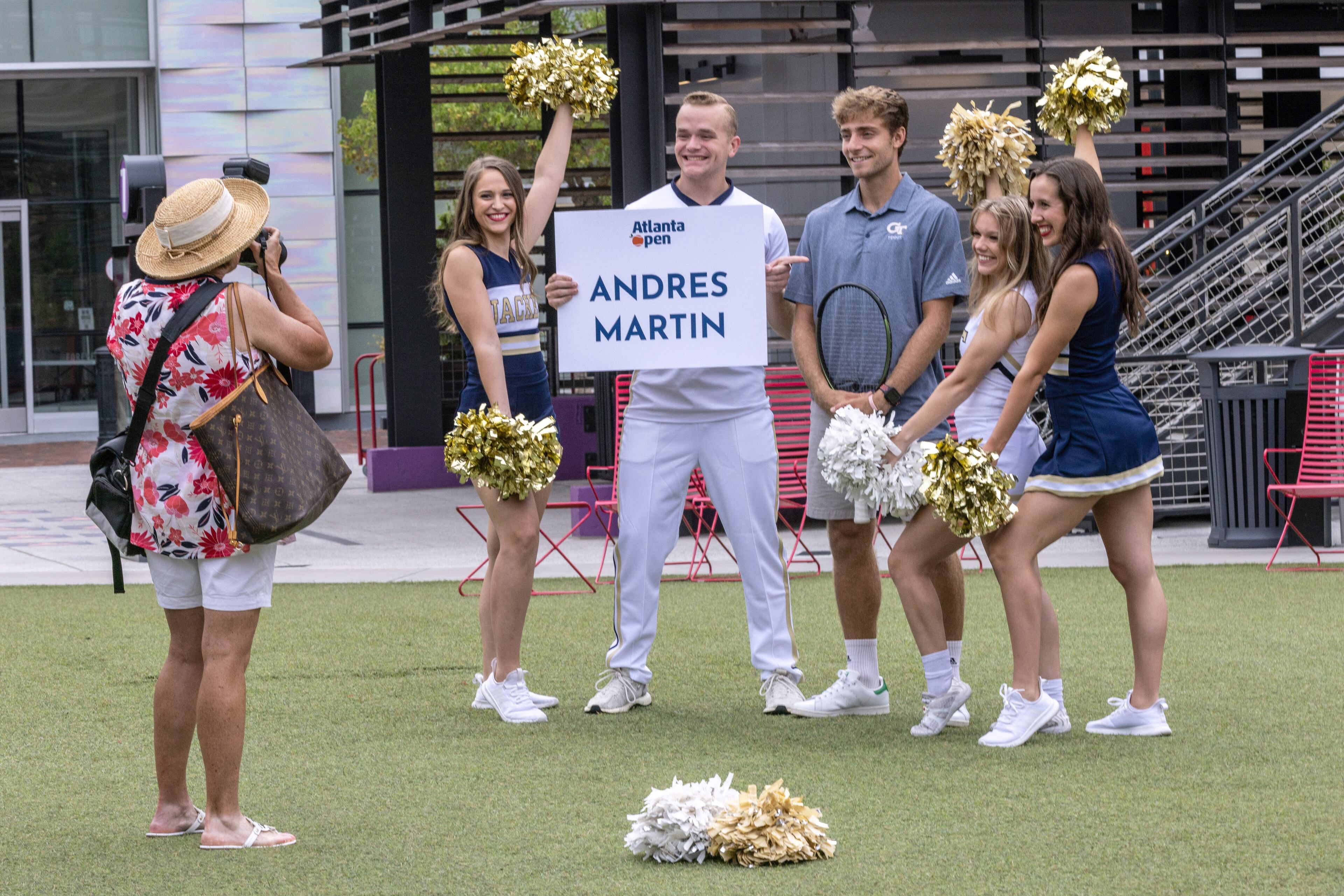 2022 College Night Wildcard player Georgia Tech’s Andres Martin poses for photographs before the start of the Atlanta Open Media Day at Atlantic Station Tuesday, June 28, 2022. (Steve Schaefer / steve.schaefer@ajc.com)