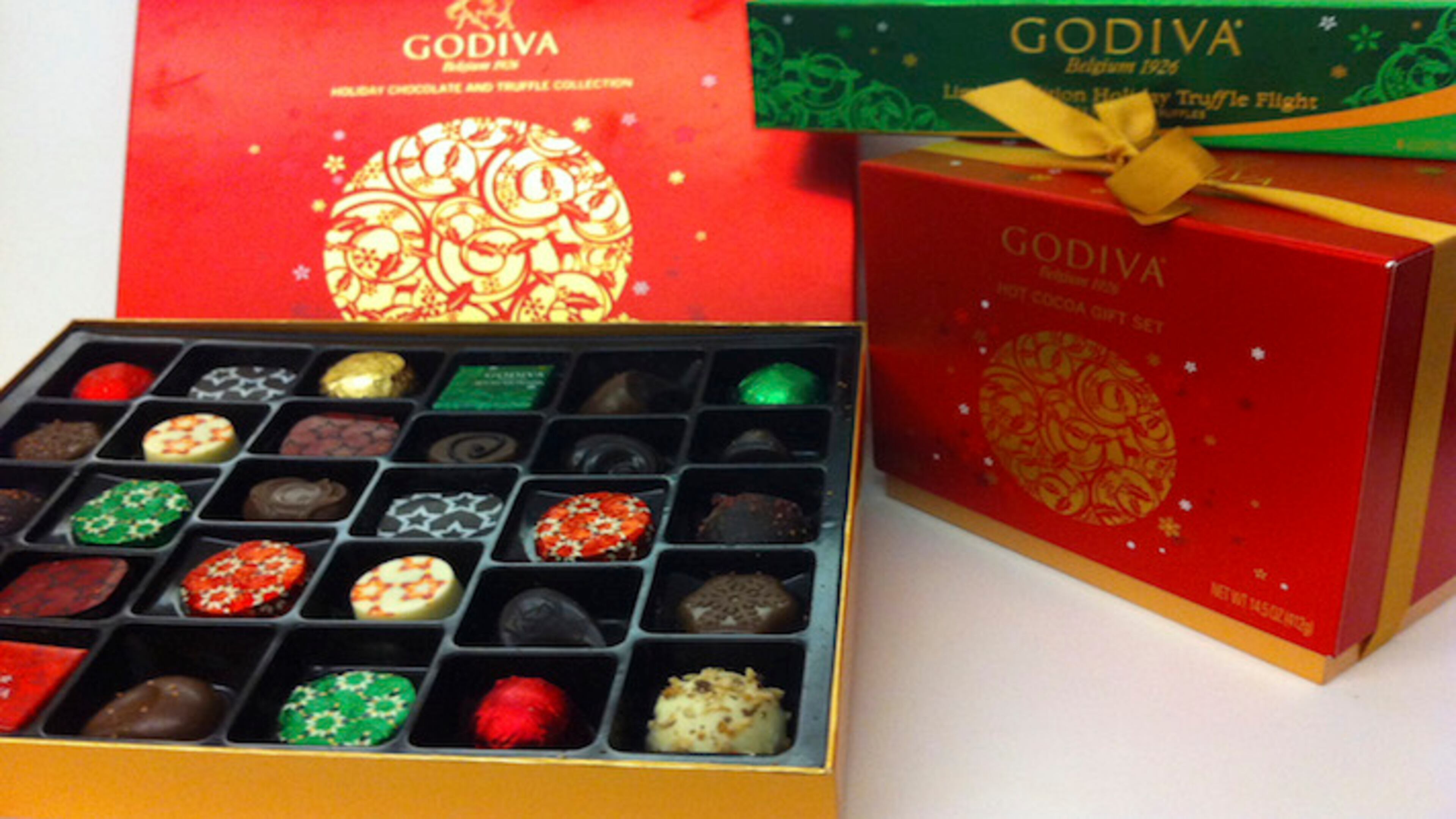 Godiva chocolates, truffles and hot-chocolate mixes are in limited edition for the holiday season. (Allen Pierleoni/Sacramento Bee/TNS)