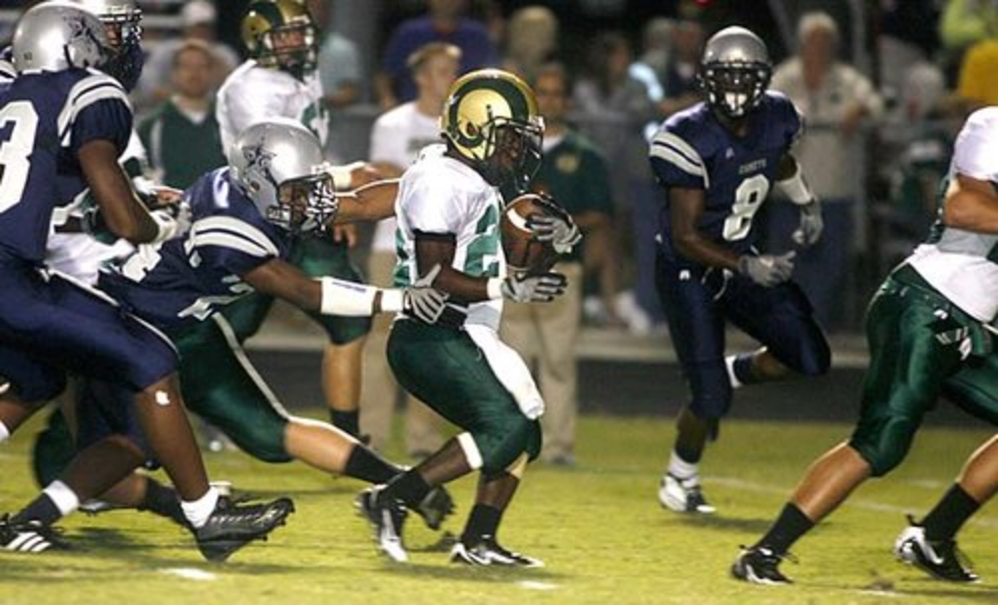 Grayson's Ean Pemberton (24) goes for a touchdown against South Gwinnett in the second quarter of the Sept. 19 game.