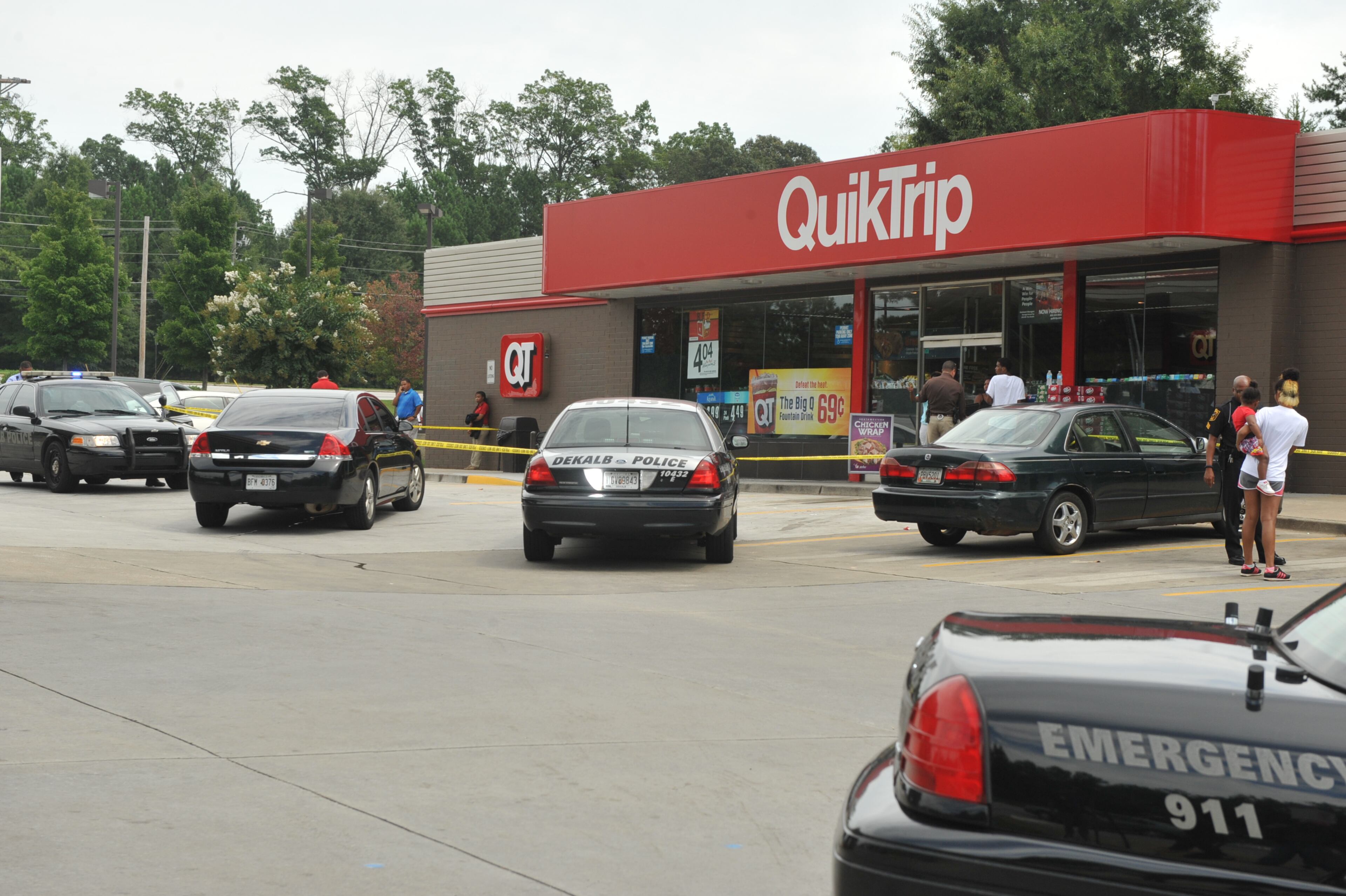 DeKalb County police were investigating a Labor Day shooting that happened inside a convenience store near Lithonia.