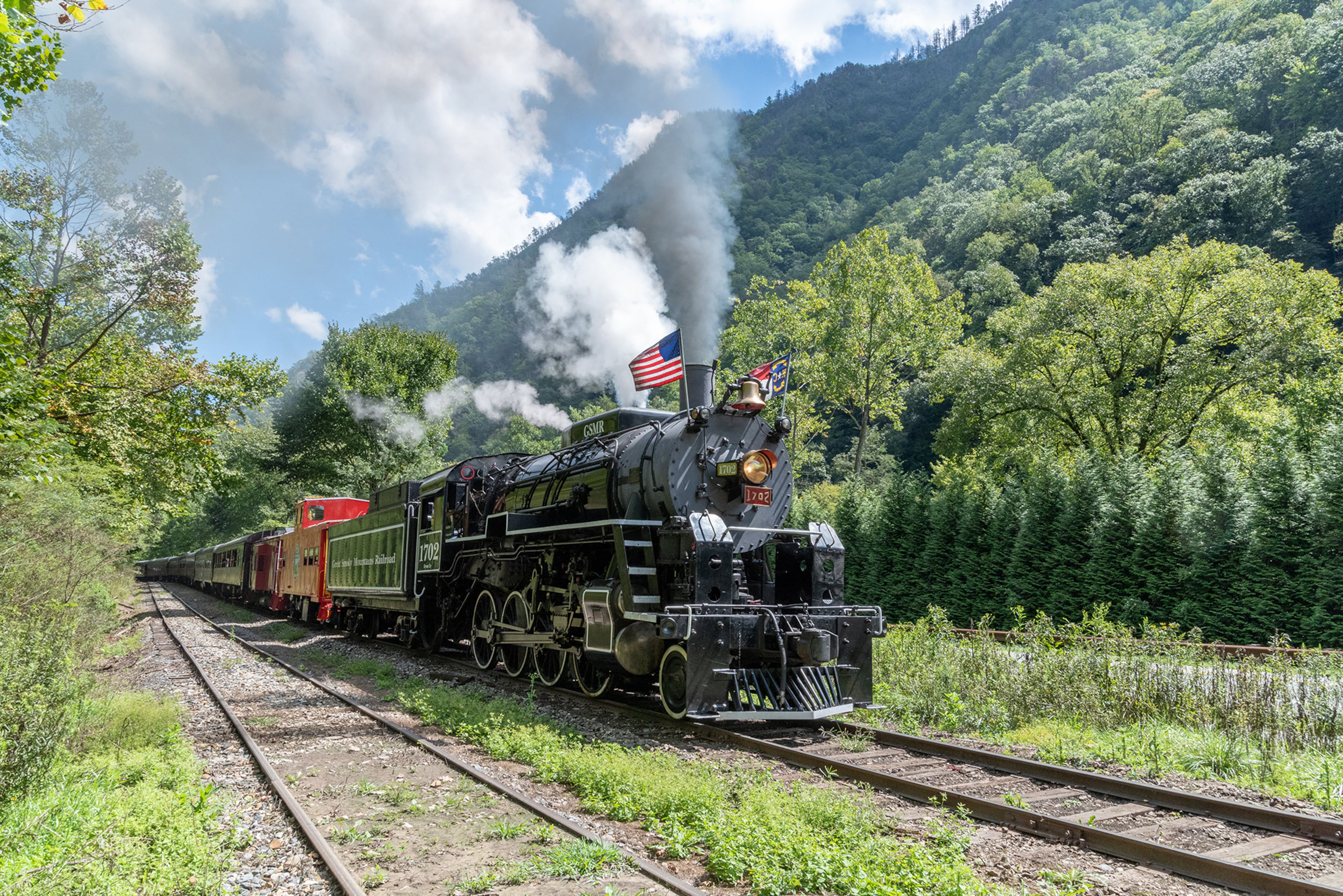 The #1702 locomotive dates back to 1942, when it was commissioned for World War II. It is one of two of this type remaining in the United States.
Courtesy of GSMR.