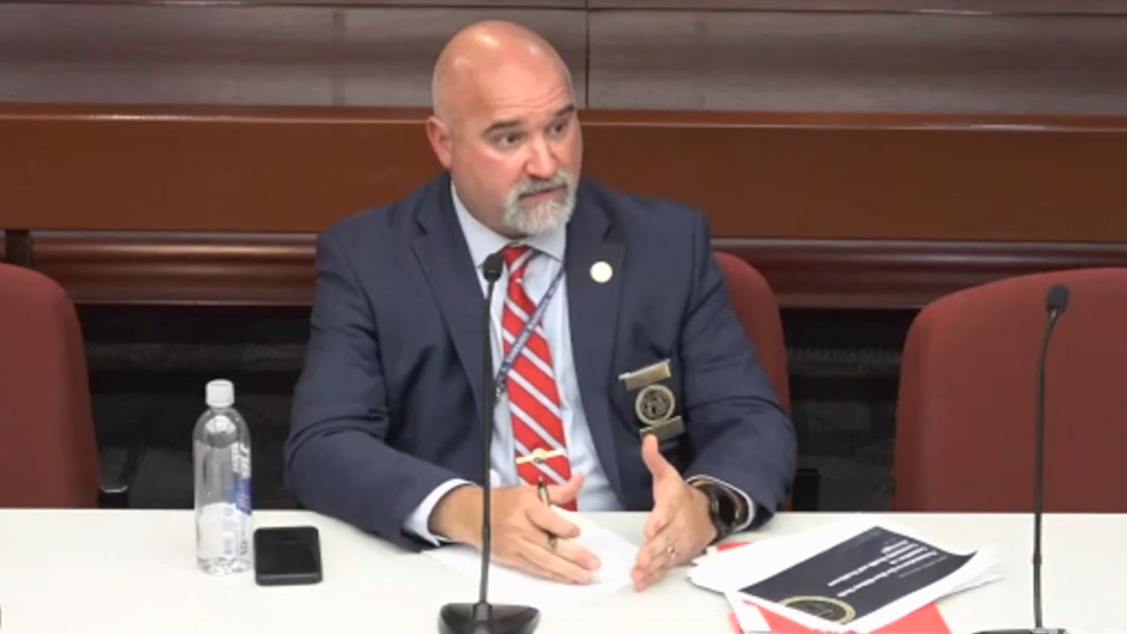 Jason Jones, executive director of the Georgia Composite Medical Board, testified before the House Blue-Ribbon Study Committee on Community Health and Healthcare Oversight on Sunday, June 21, 2026. (Courtesy of the Georgia General Assumbly)