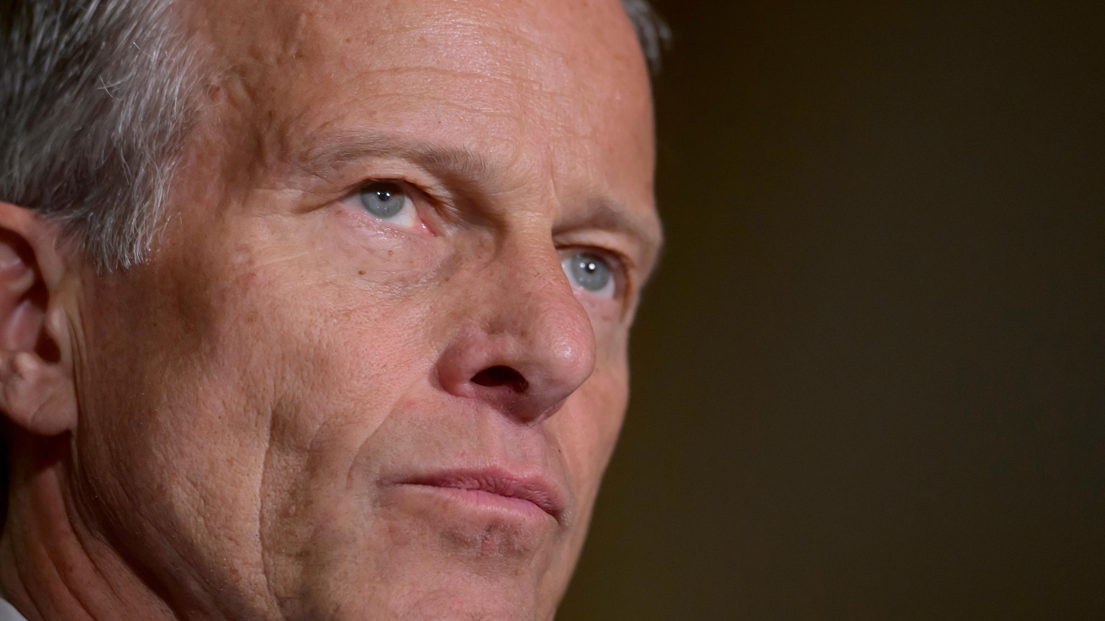 Senate Majority Leader John Thune, R-S.D., speaks during the Senate Republican policy luncheon news conference at the Capitol, Tuesday, May 19, 2026, in Washington. (AP Photo/Rod Lamkey, Jr.)