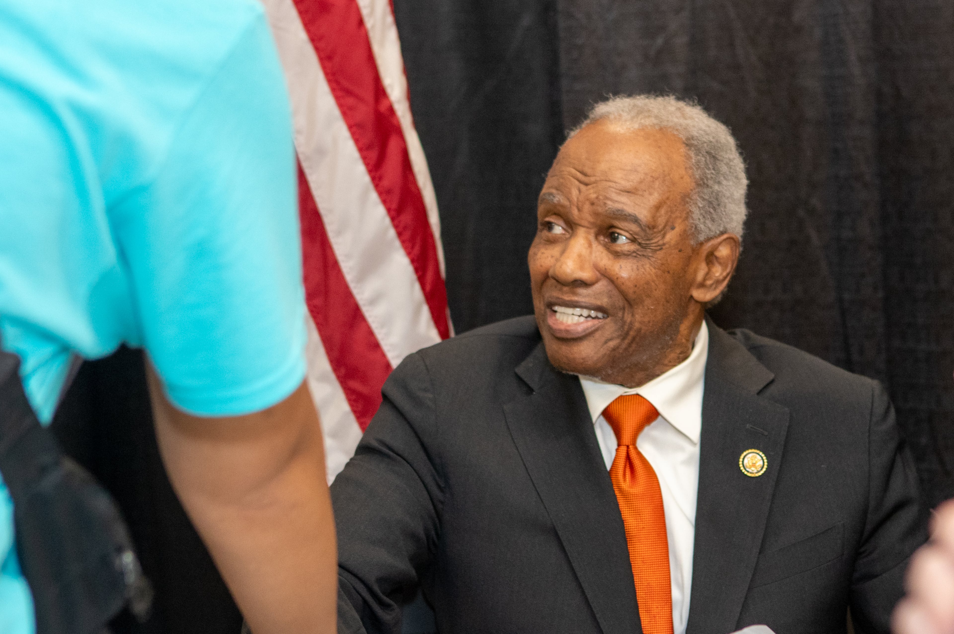 U.S. Rep. David Scott died overnight at the age of 80. (Jenni Girtman for the AJC 2025)