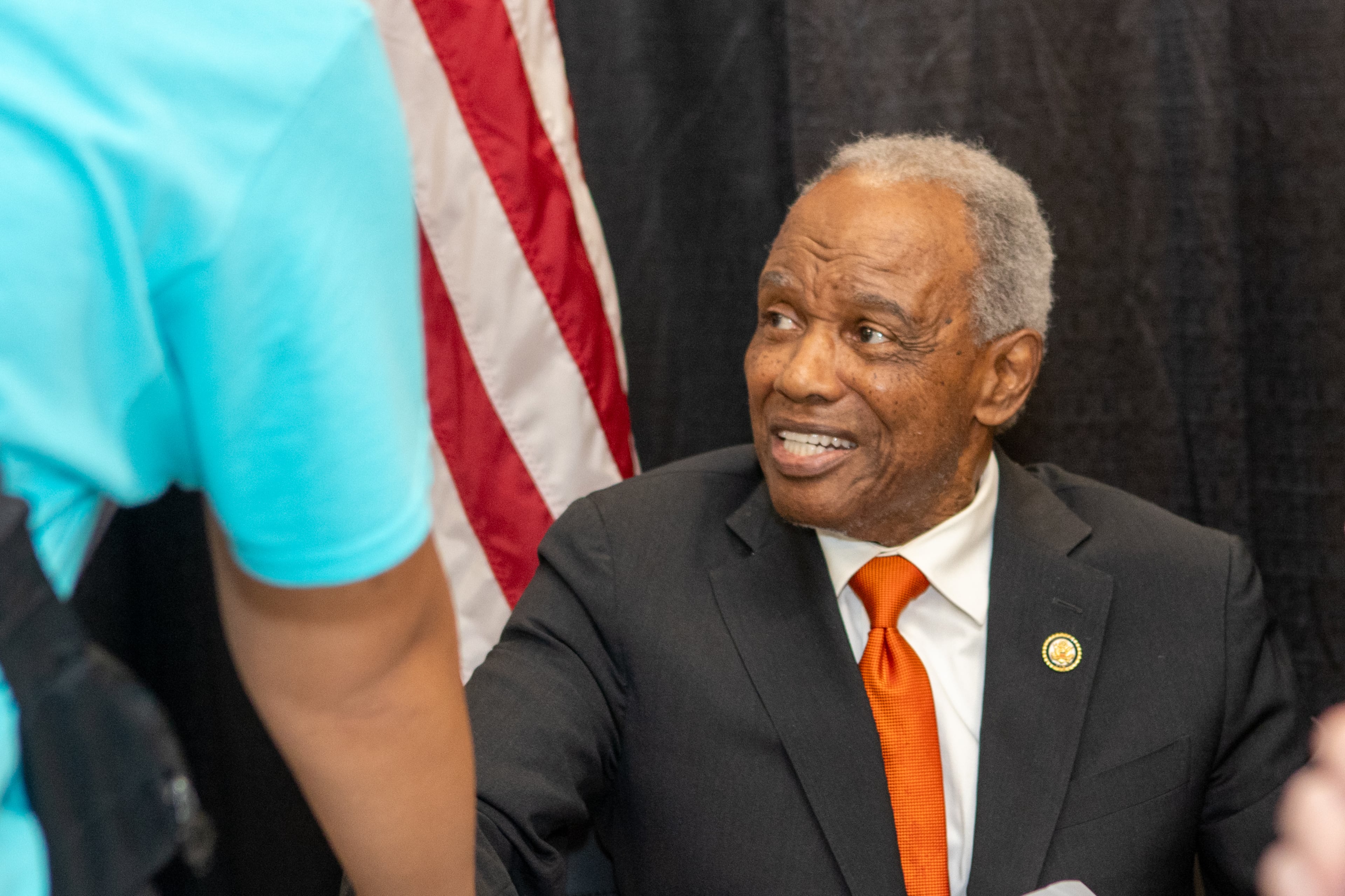 U.S. Rep. David Scott died overnight at the age of 80. (Jenni Girtman for the AJC 2025)