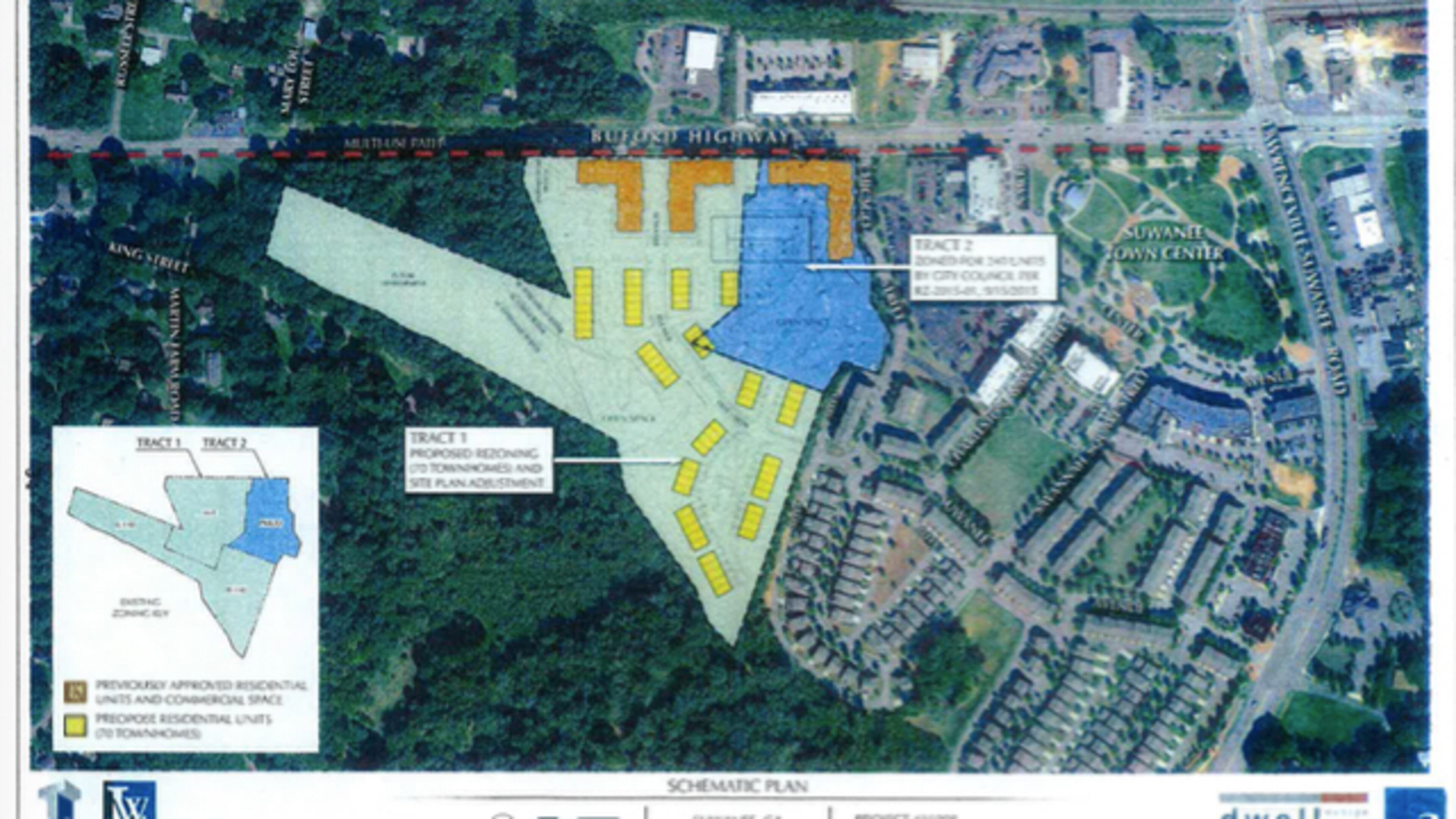 Suwanee okays zoning changes to allow for mixed-use development on Buford Highway. Courtesy City of Suwanee