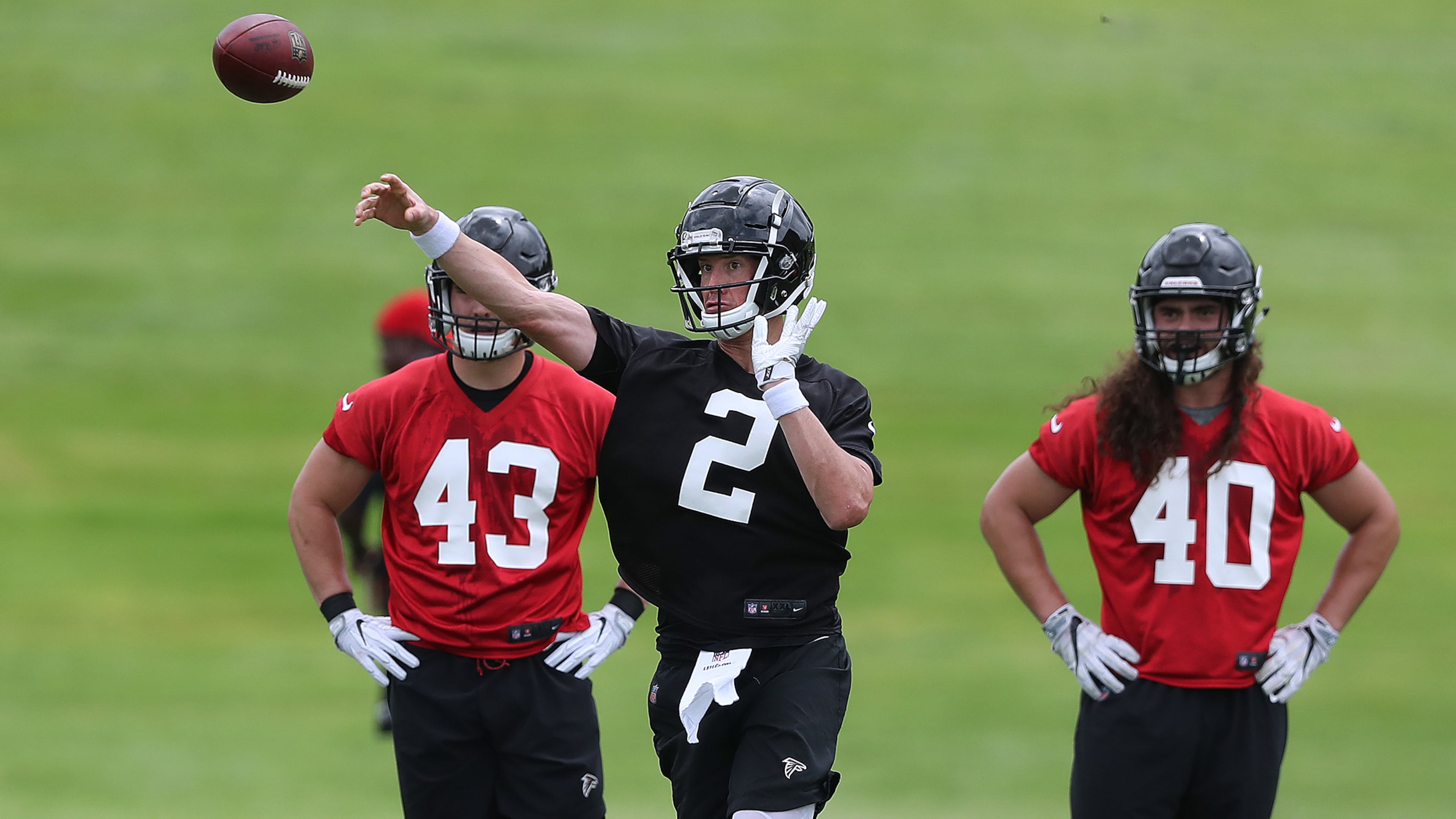 Matt Ryan was not without others to throw to during Wednesday's OTA in Flowery Branch.
