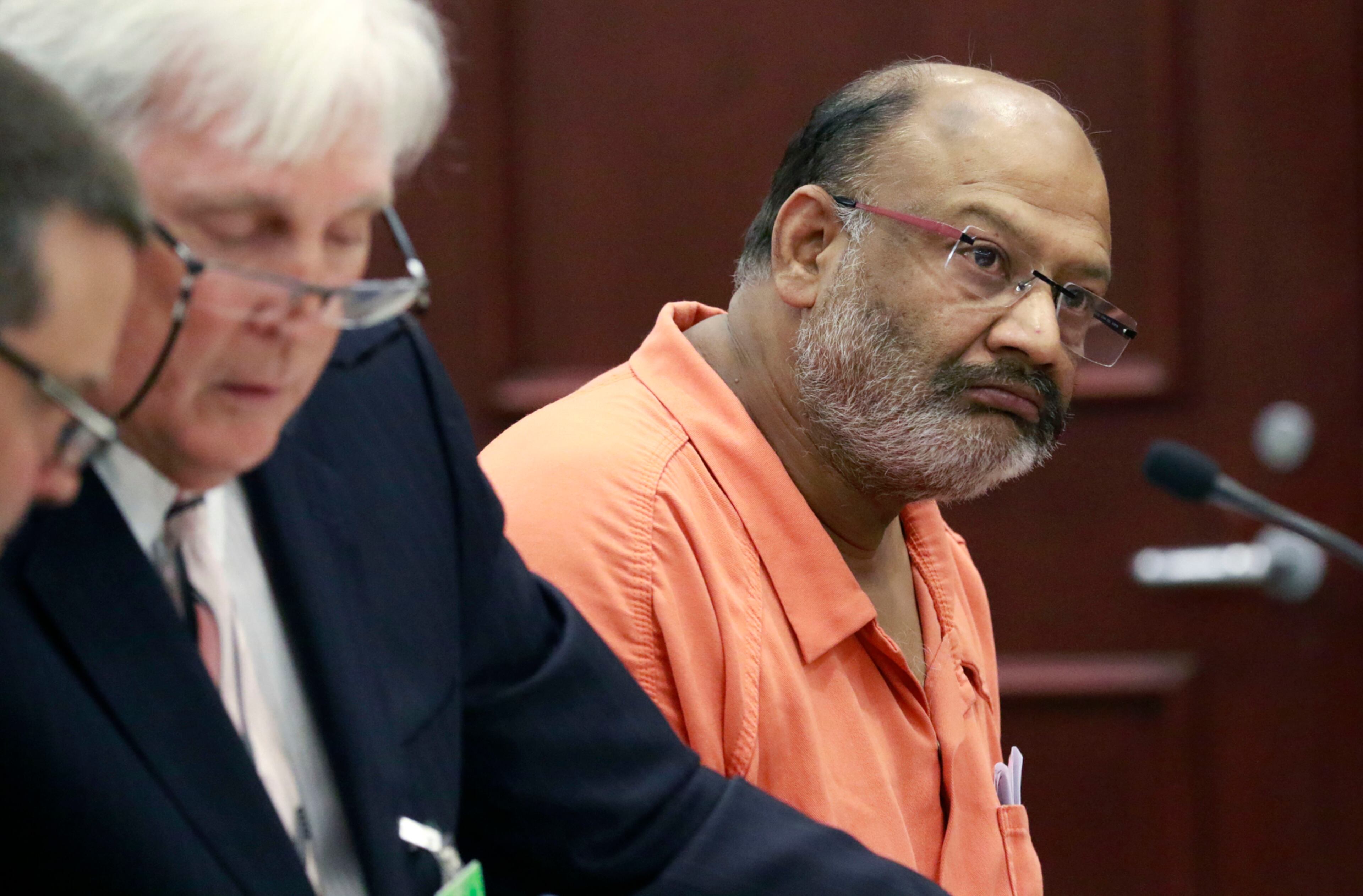 BOND HEARING--June 6, 2016 - Jonesboro - Dr. Narendra Nagareddy, the psychiatrist recently charged with killing at least three of his former patients who died of overdoses, was granted bond by Clayton Superior Court Judge Matthew Simmons during a hearing today. BOB ANDRES / BANDRES@AJC.COM