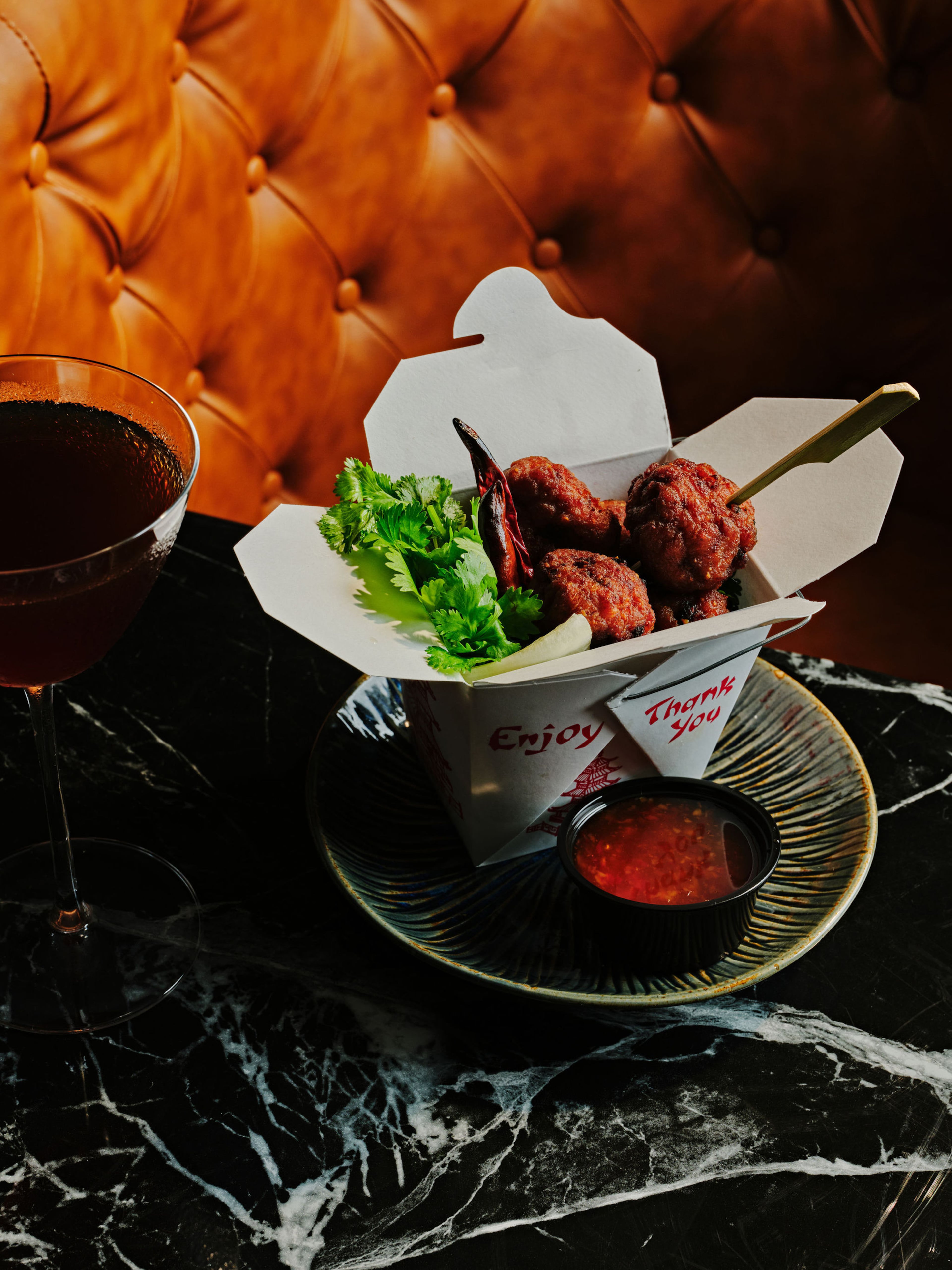 The crispy Thai larb meatballs at Blackjack Bar Tapas are addictive. (Courtesy of Andrew Thomas Lee/Blackjack Bar Tapas)